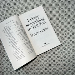 i have something to tell you by susan lewis