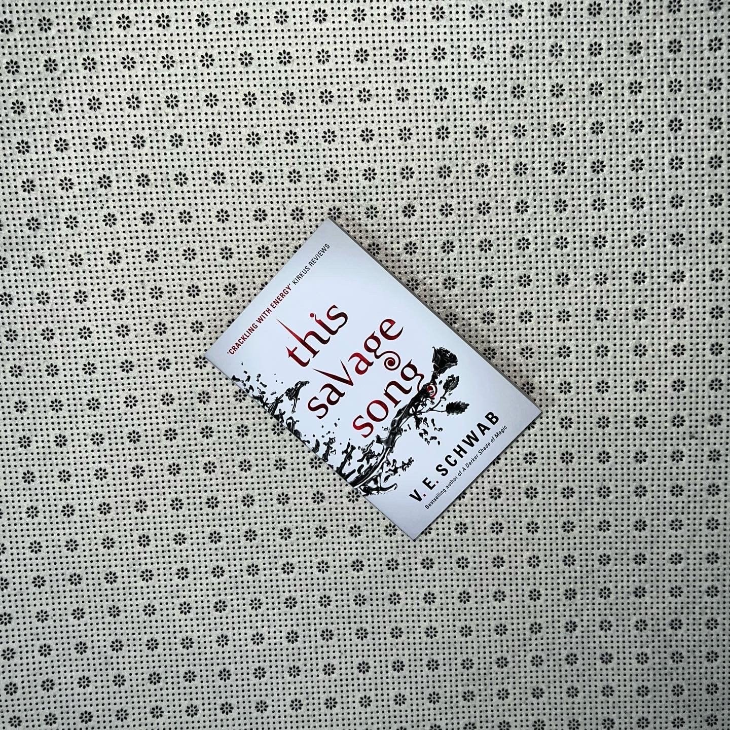 this savage song monsters of verity book 1 by v e schwab