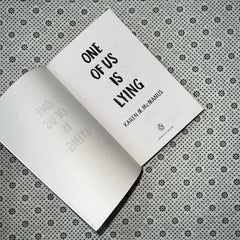 one of us is lying one of us is lying book 1 coloured edges by karen m mcmanus