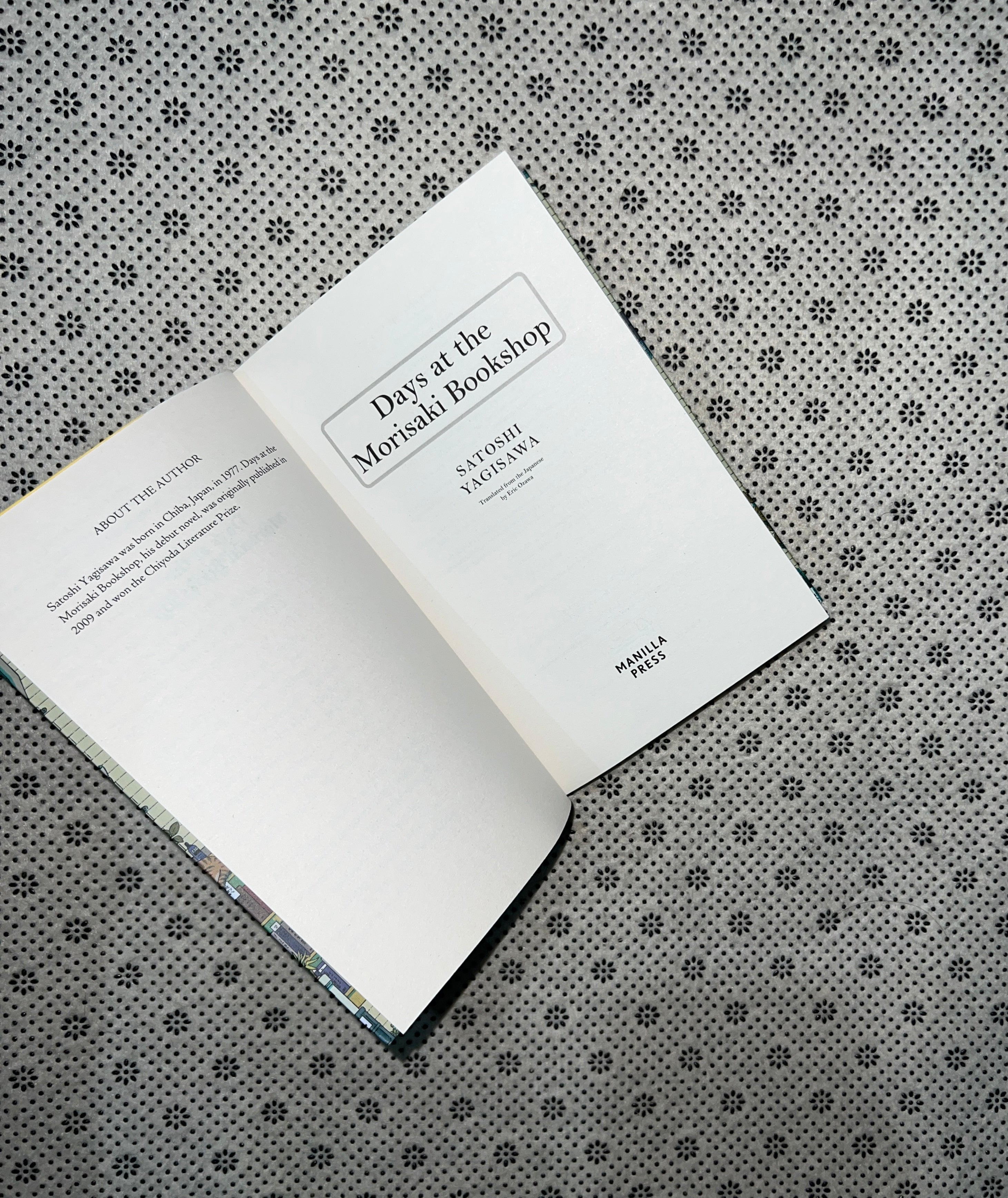 DAYS AT THE MORISAKI BOOKSHOP by Satoshi Yagisawa