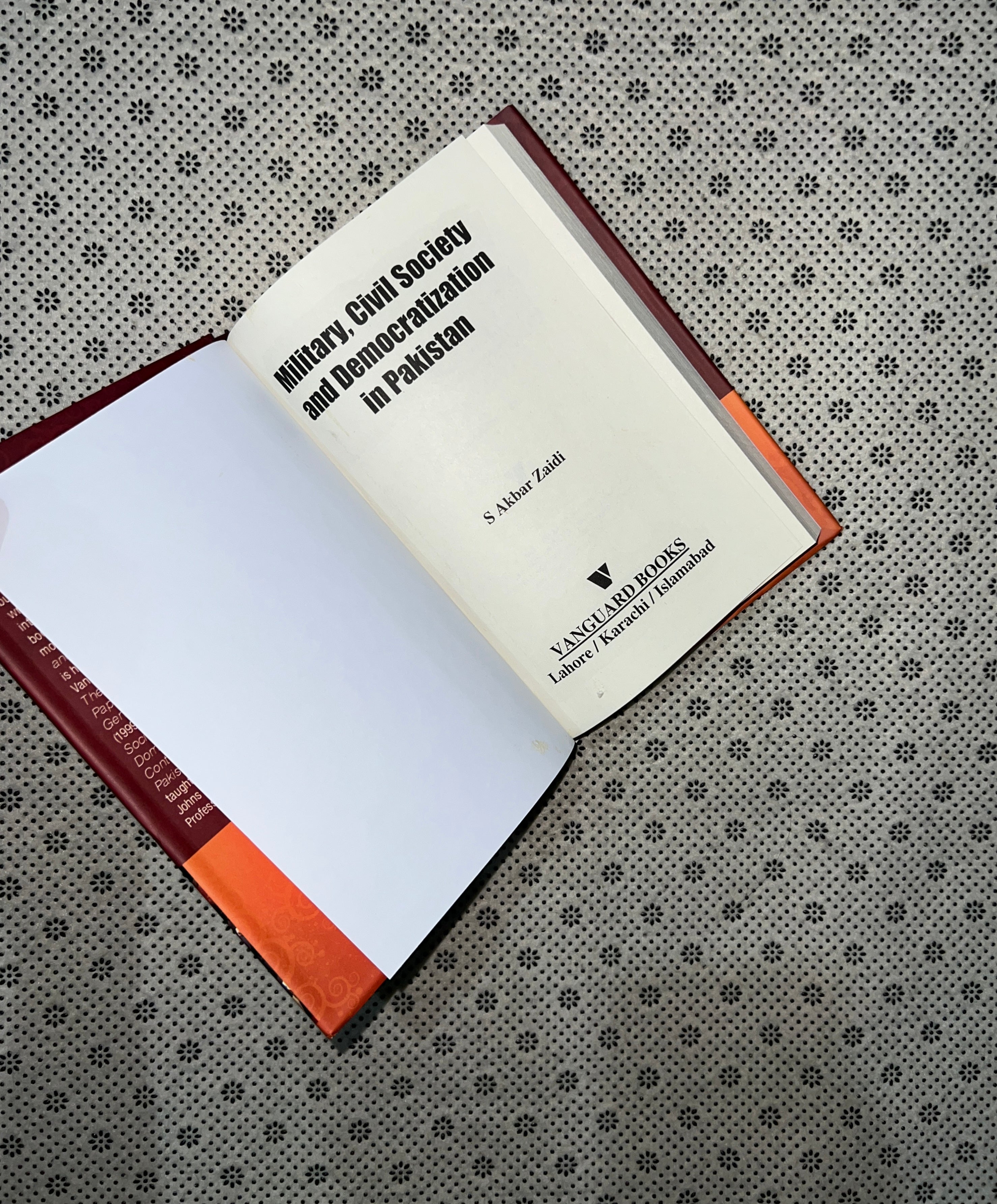 MILITARY, CIVIL SOCIETY AND DEMOCTATIZATION IN PAKISTAN by S. Akbar Zaidi