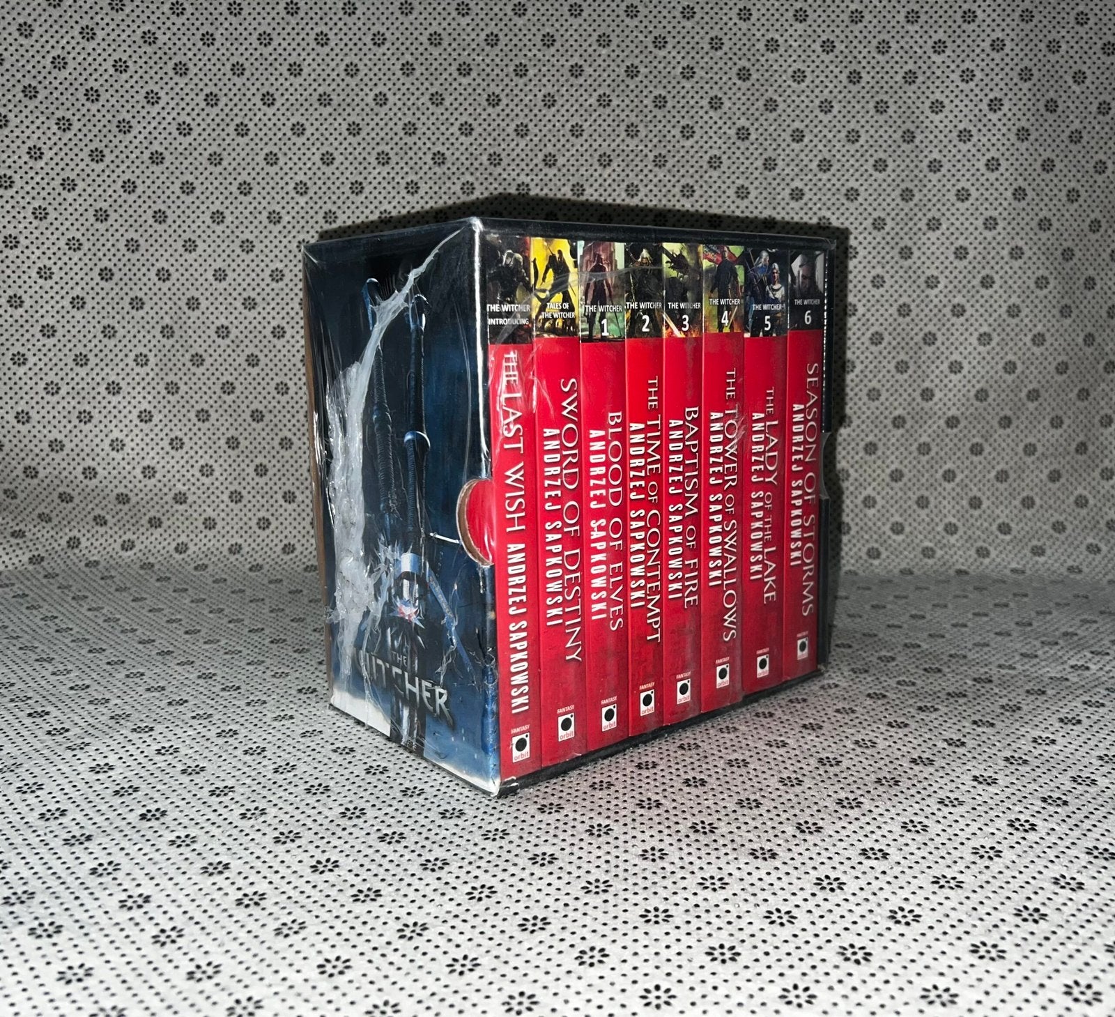 the witcher boxed set the last wish sword of destiny blood of elves time of contempt baptism of fire the tower of the swallow the lady of the lake season of storms by andrzej sapkowski
