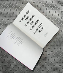 tommorow and tommorow and tommorow by gabrielle zevin