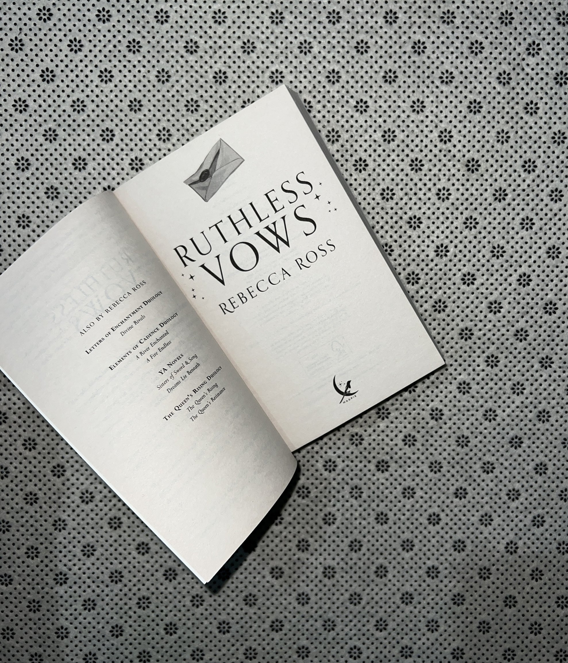 RUTHLESS VOWS: Letters Of Enchantment series (Book 2) by Rebecca Ross