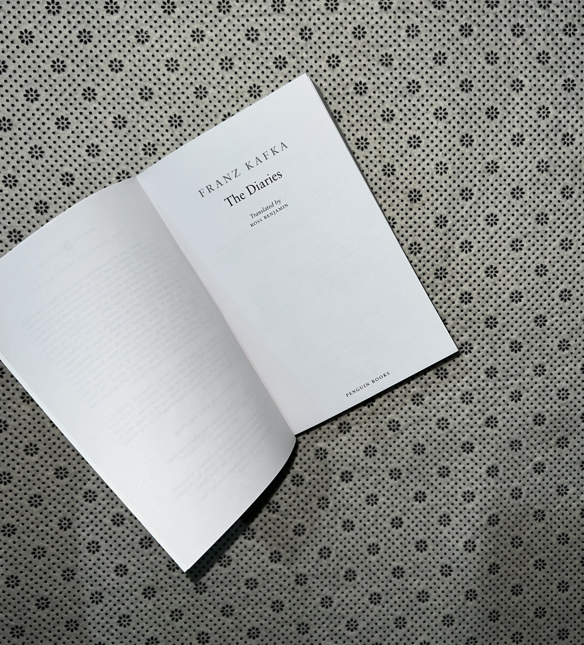 THE DIARIES OF FRANZ KAFKA by Franz Kafka