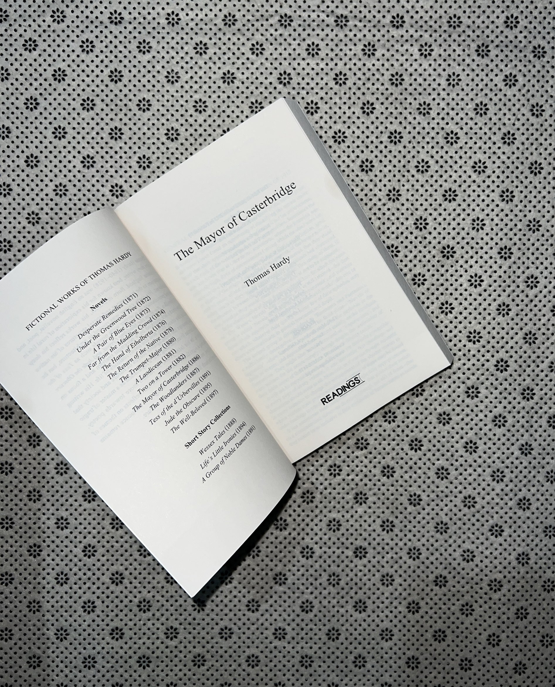 THE MAYOR OF CASTERBRIDGE (Readings Classics) by Thomas Hardy