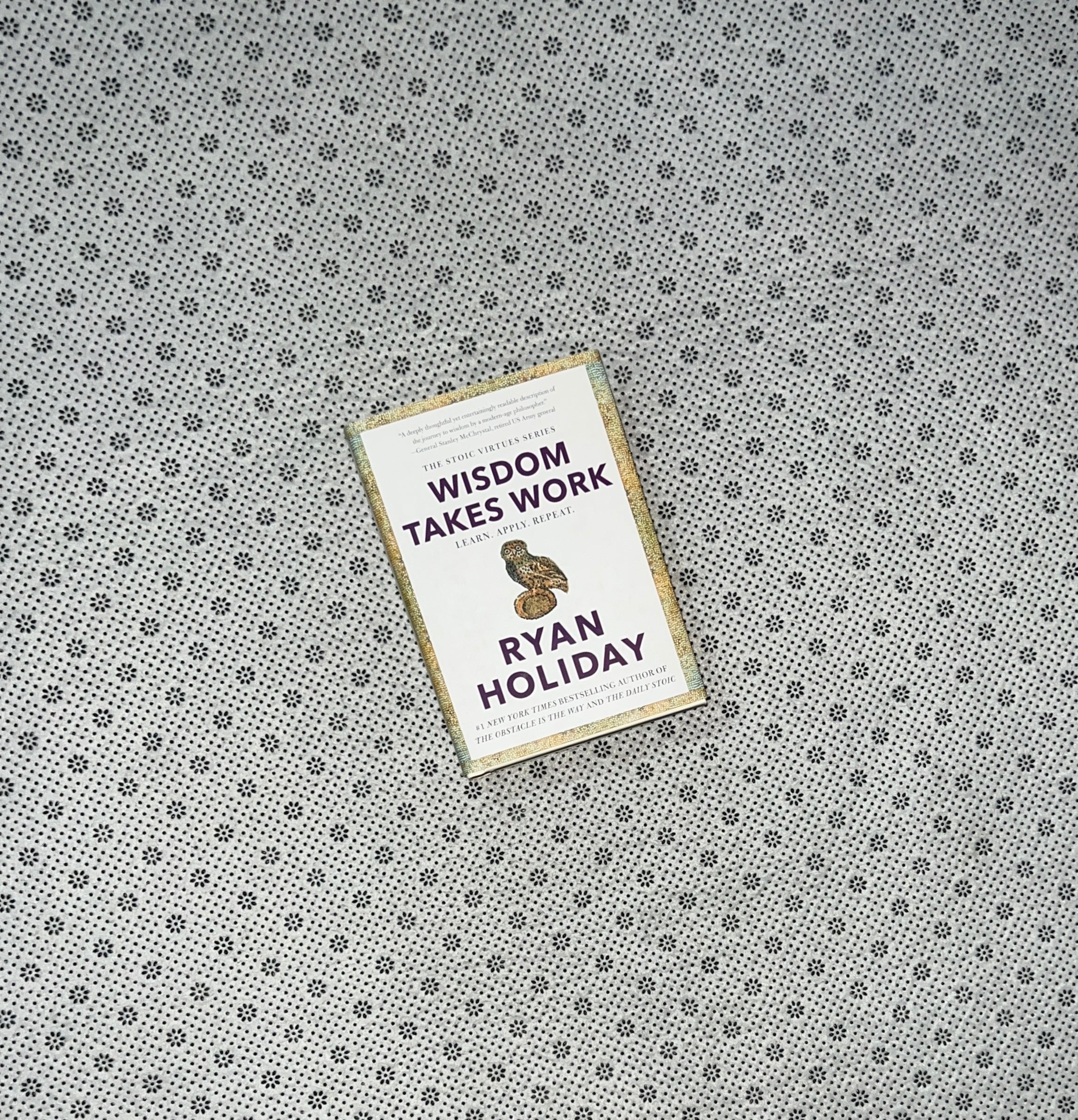 WISDOM TAKES WORK: Learn. Apply. Repeat.: Stoic Virtues Series (Book 4) by Ryan Holiday