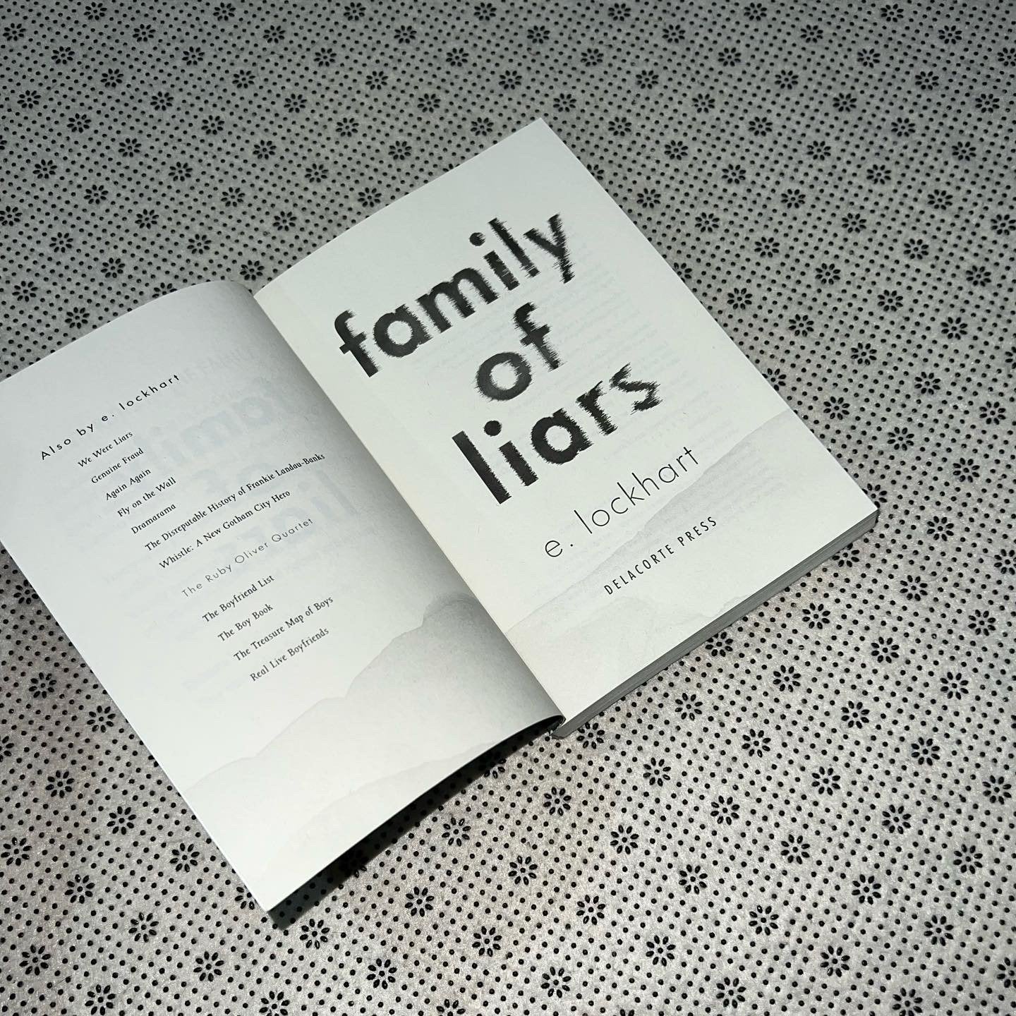 family of liars by e lockhart