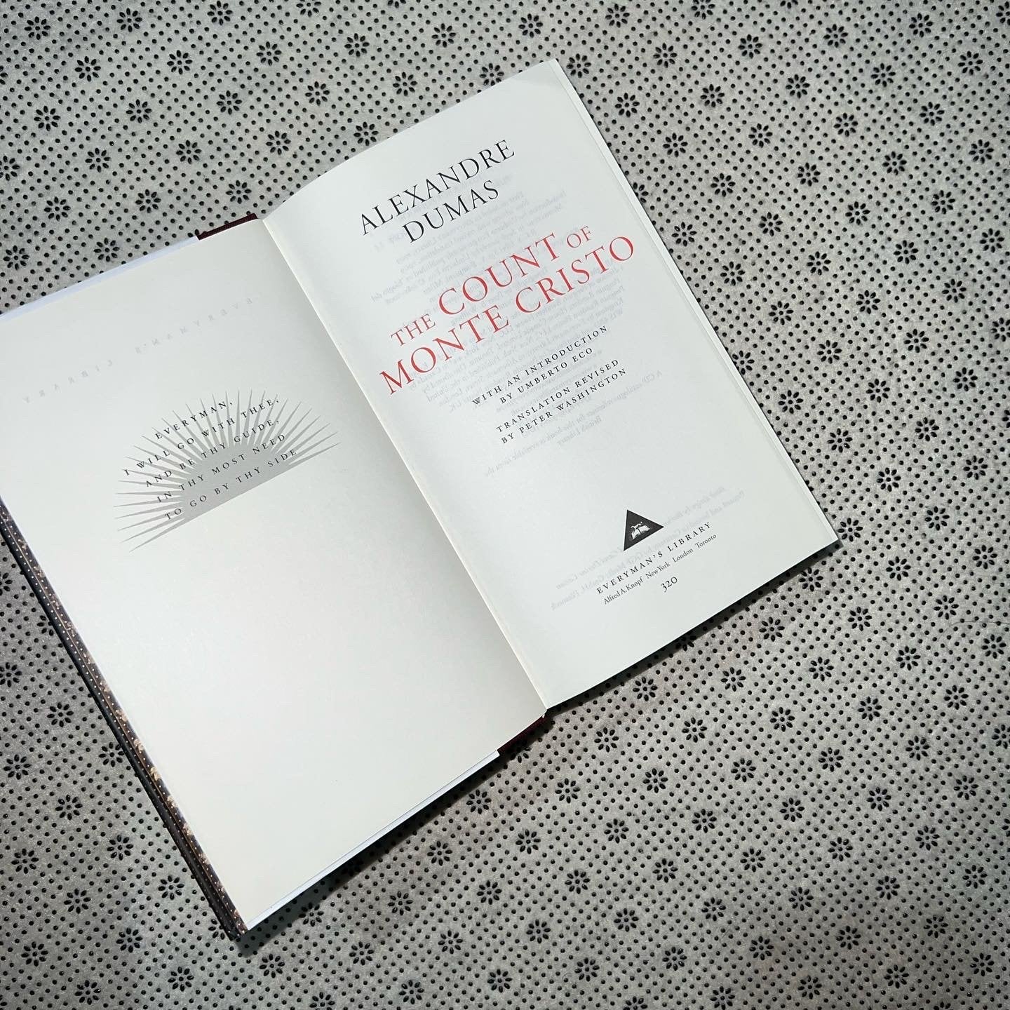 the count of monte cristo everymans library edition by alexandre dumas