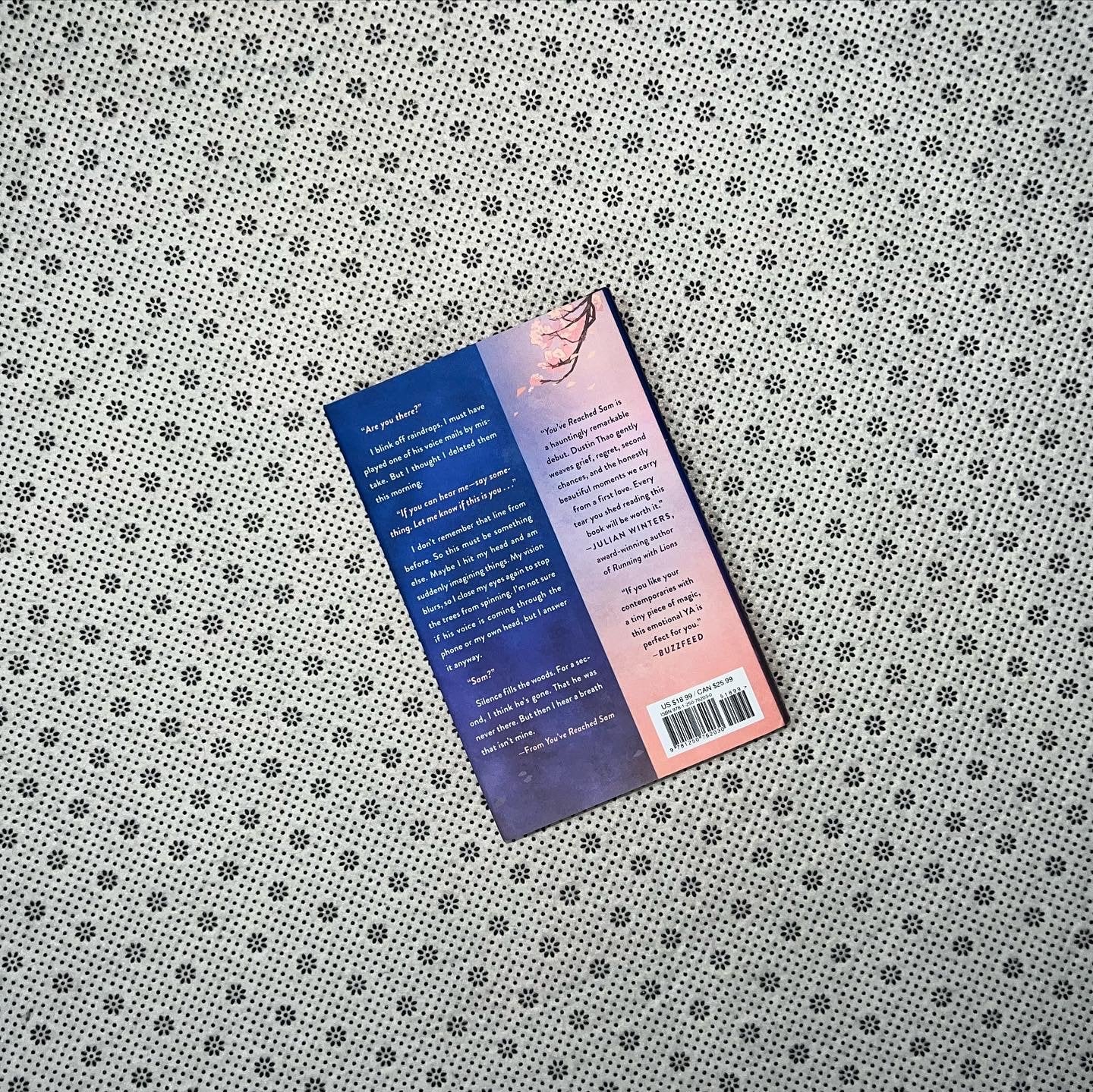 youve reached sam dust jacket edition by dustin thao