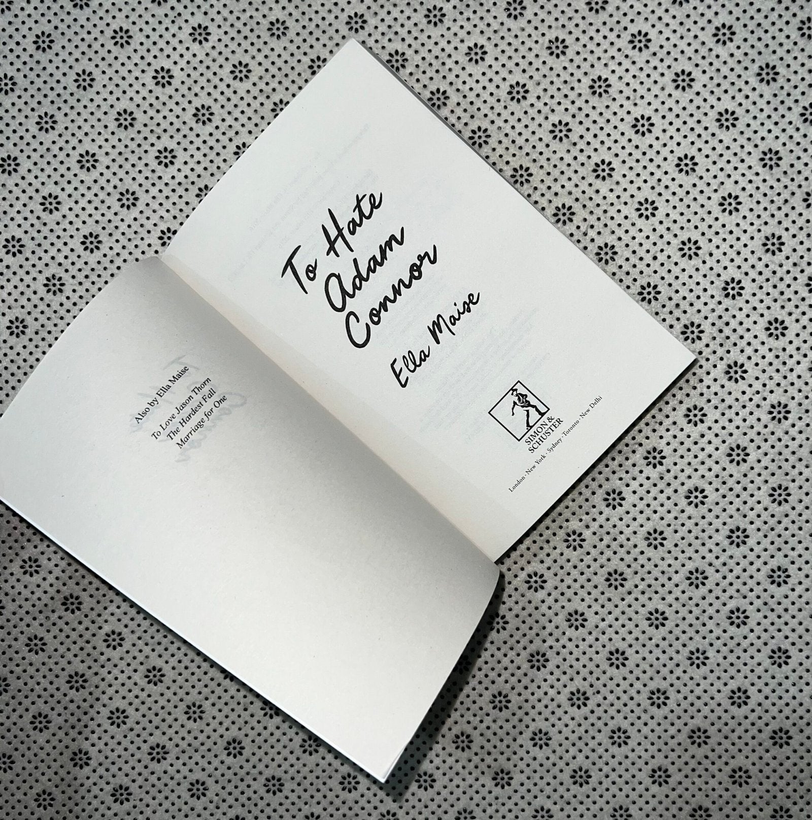 to hate adam connor by ella maise