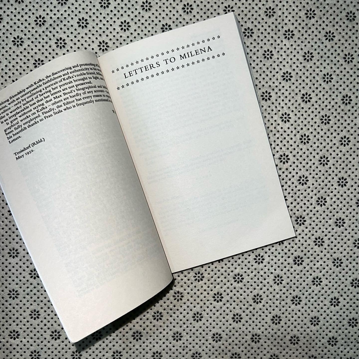 letters to milena by franz kafka
