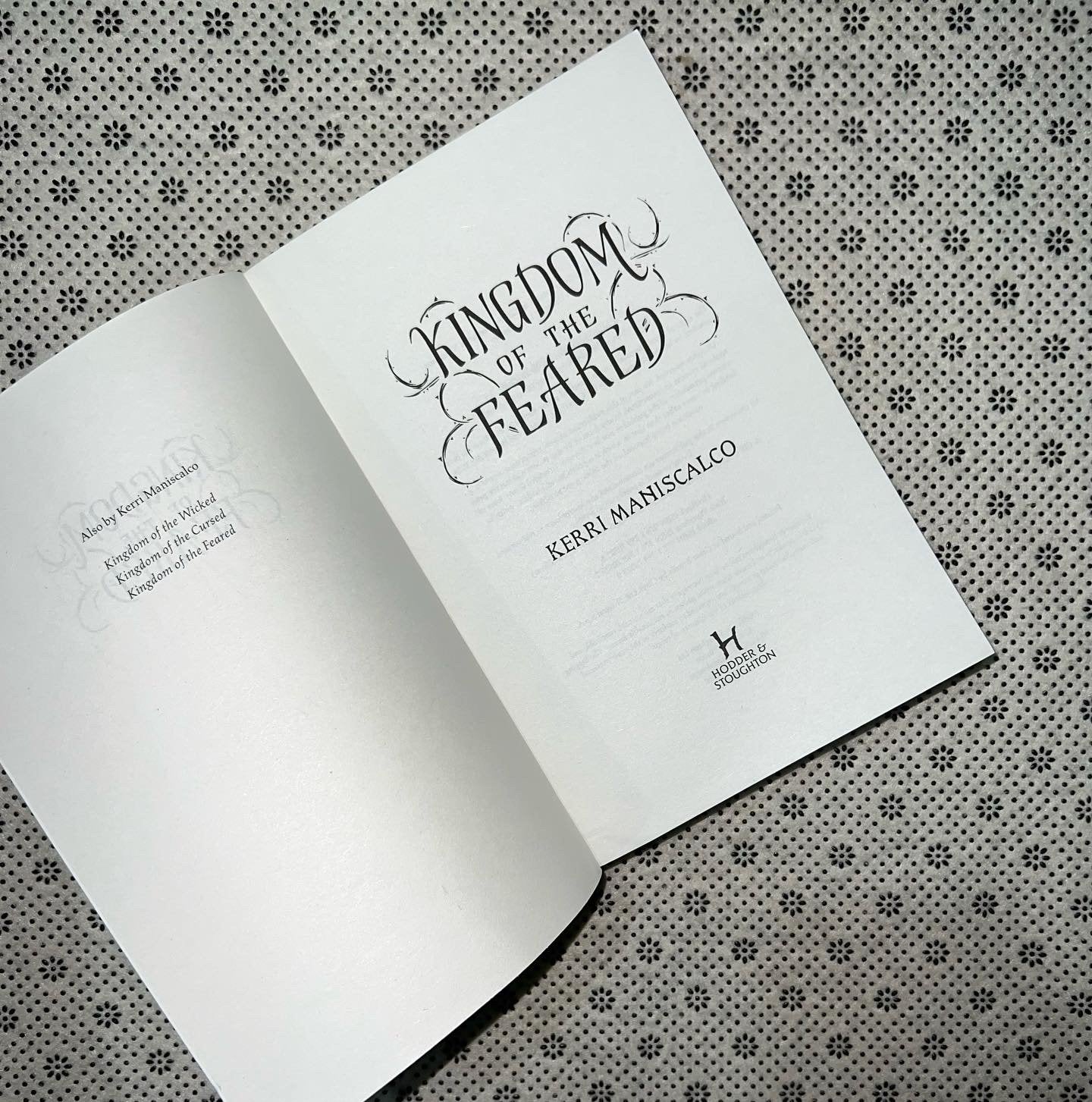 kingdom of the feared kingdom of the wicked series book 3 trade paperback edition by kerri maniscalco