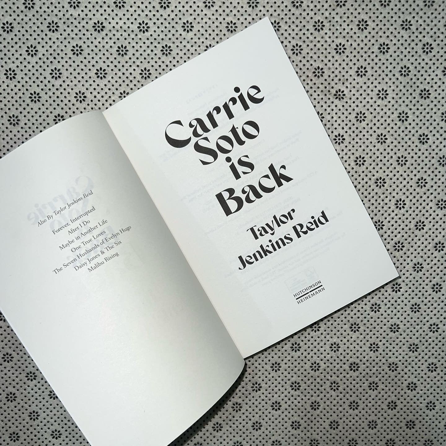 carrie soto is back by taylor jenkins reid