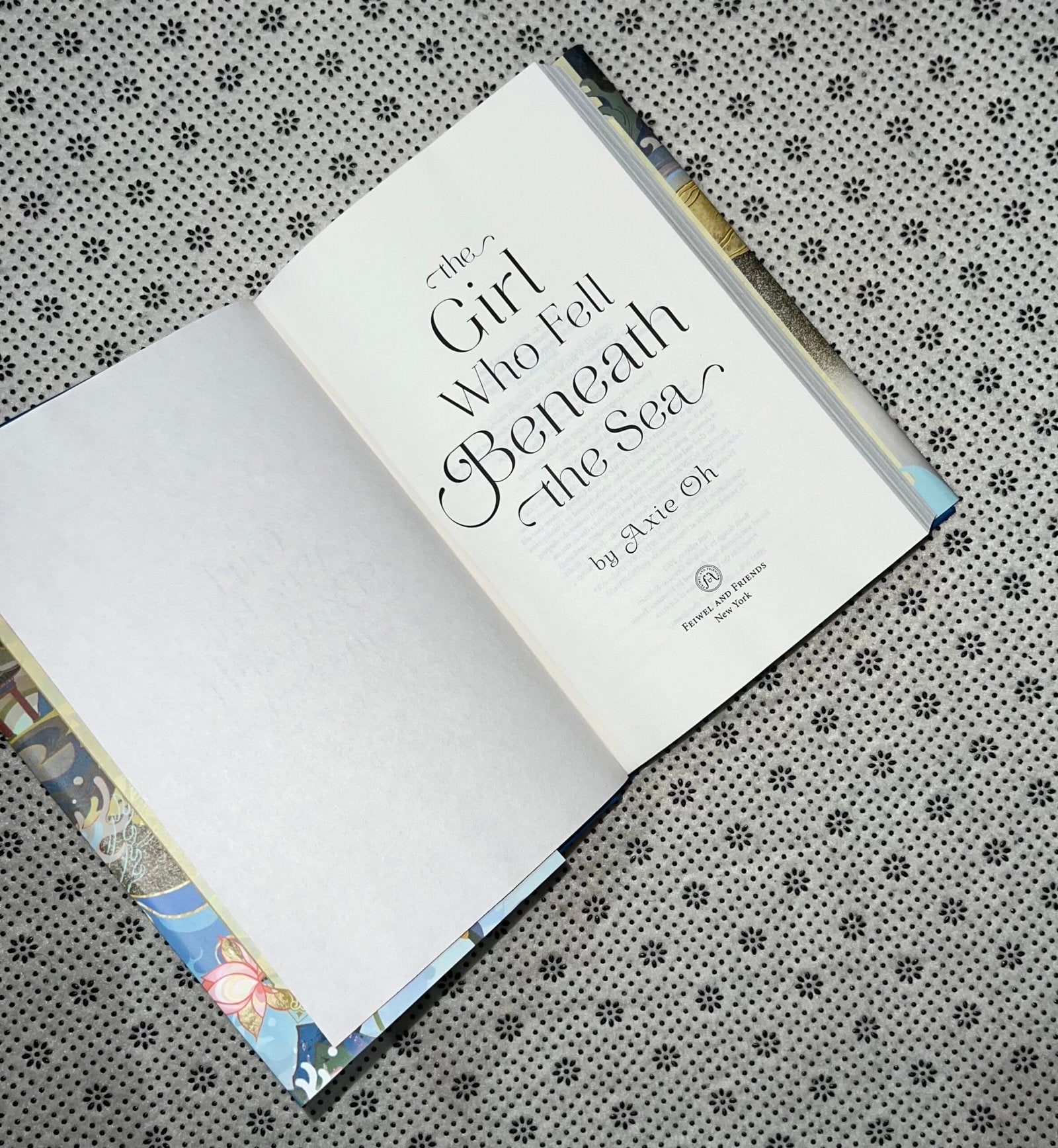 the girl who fell beneath the sea dust jacket edition by axie oh