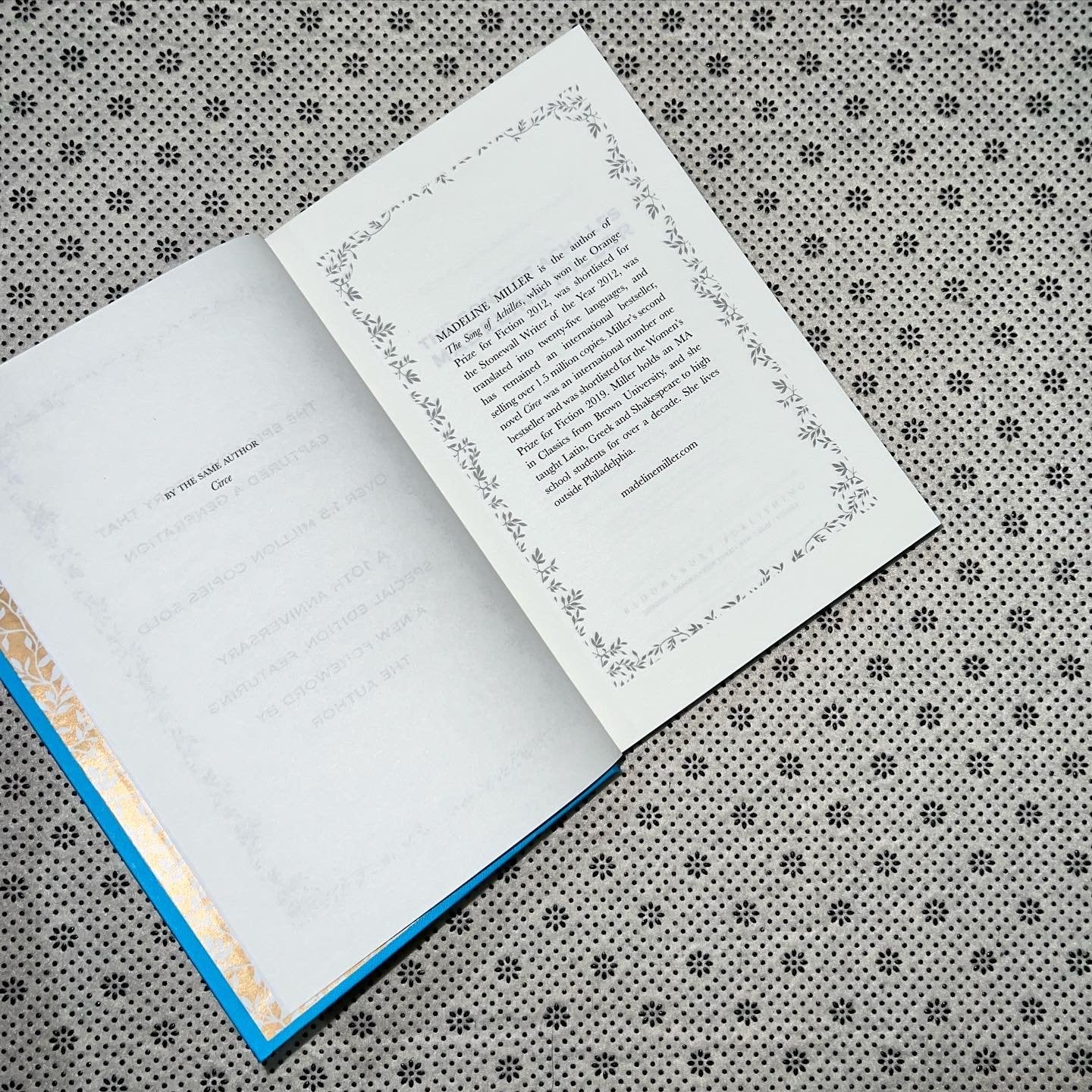 the song of achilles special anniversary edition by madeline miller