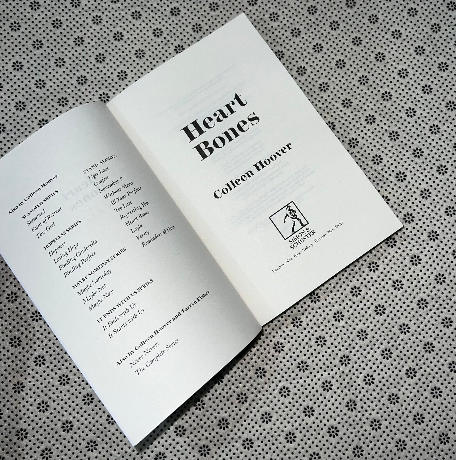 heart bones by colleen hoover