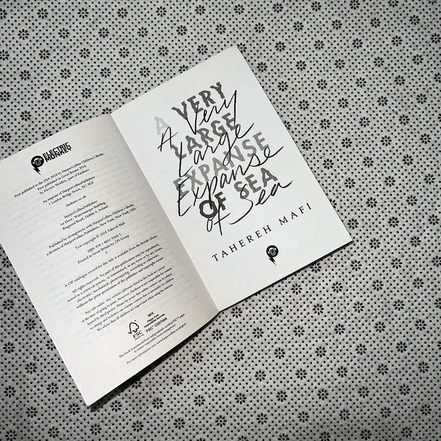 a very large expanse of sea by tahereh mafi