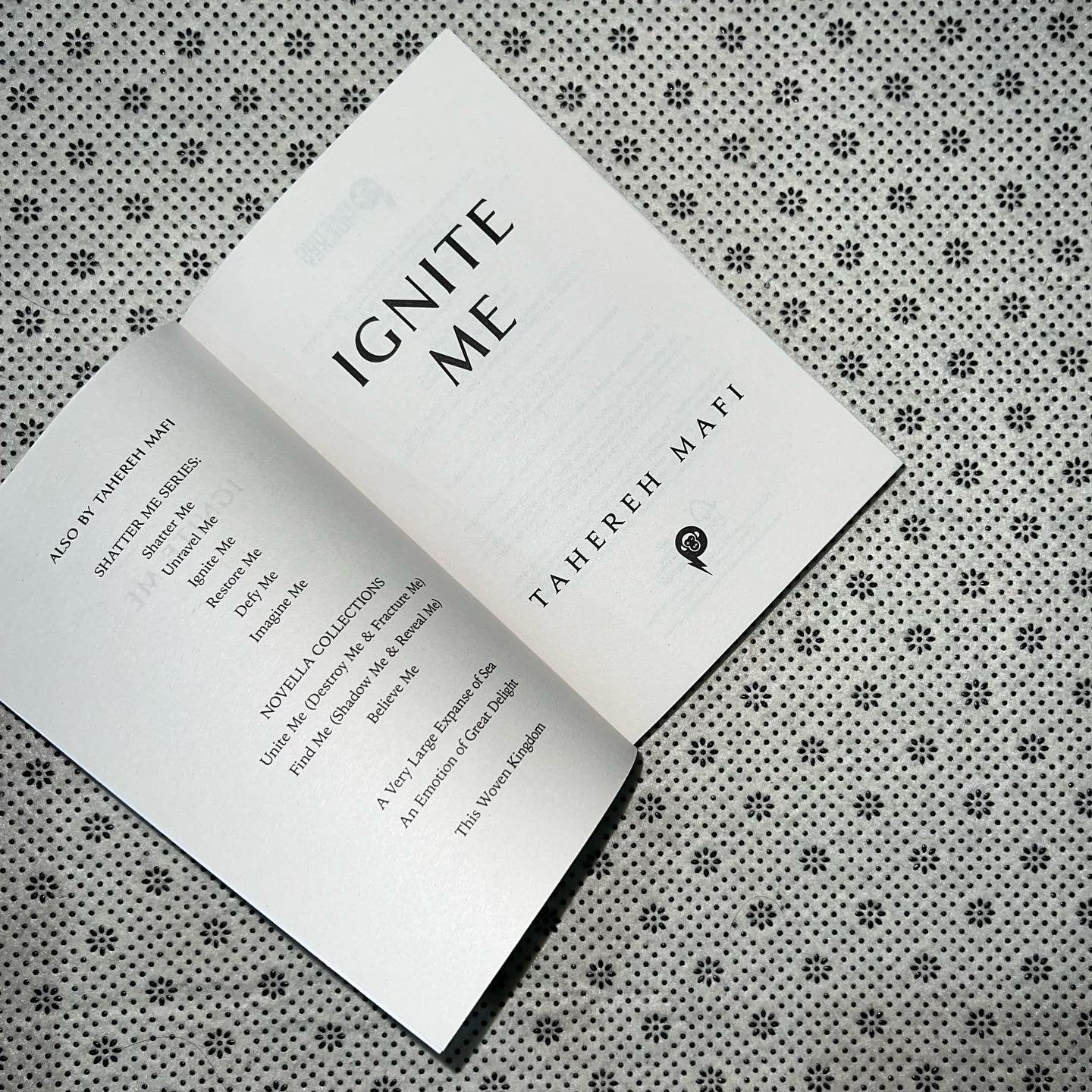 ignite me shatter me series book 3 by tahereh mafi