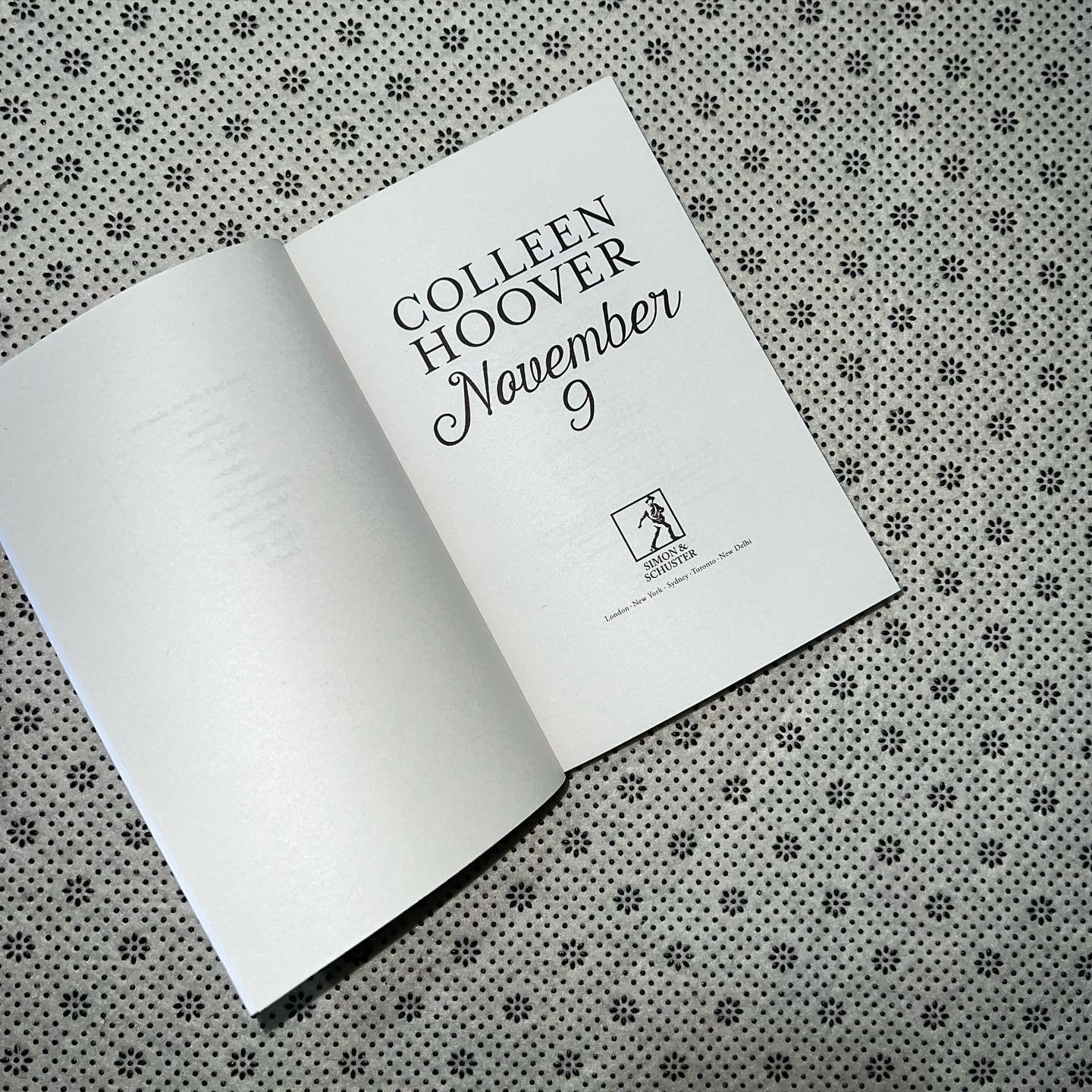 november 9 by colleen hoover