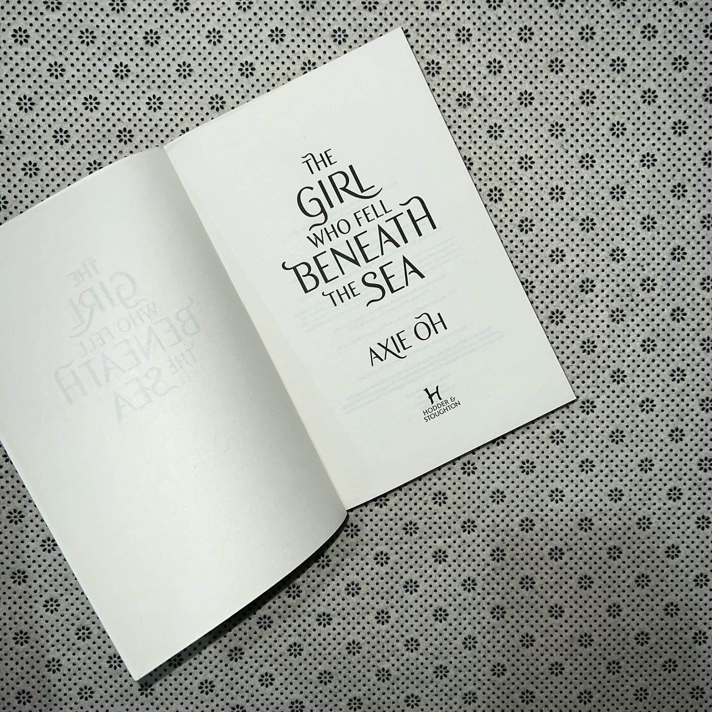 the girl who fell beneath the sea trade paperback edition by axie oh