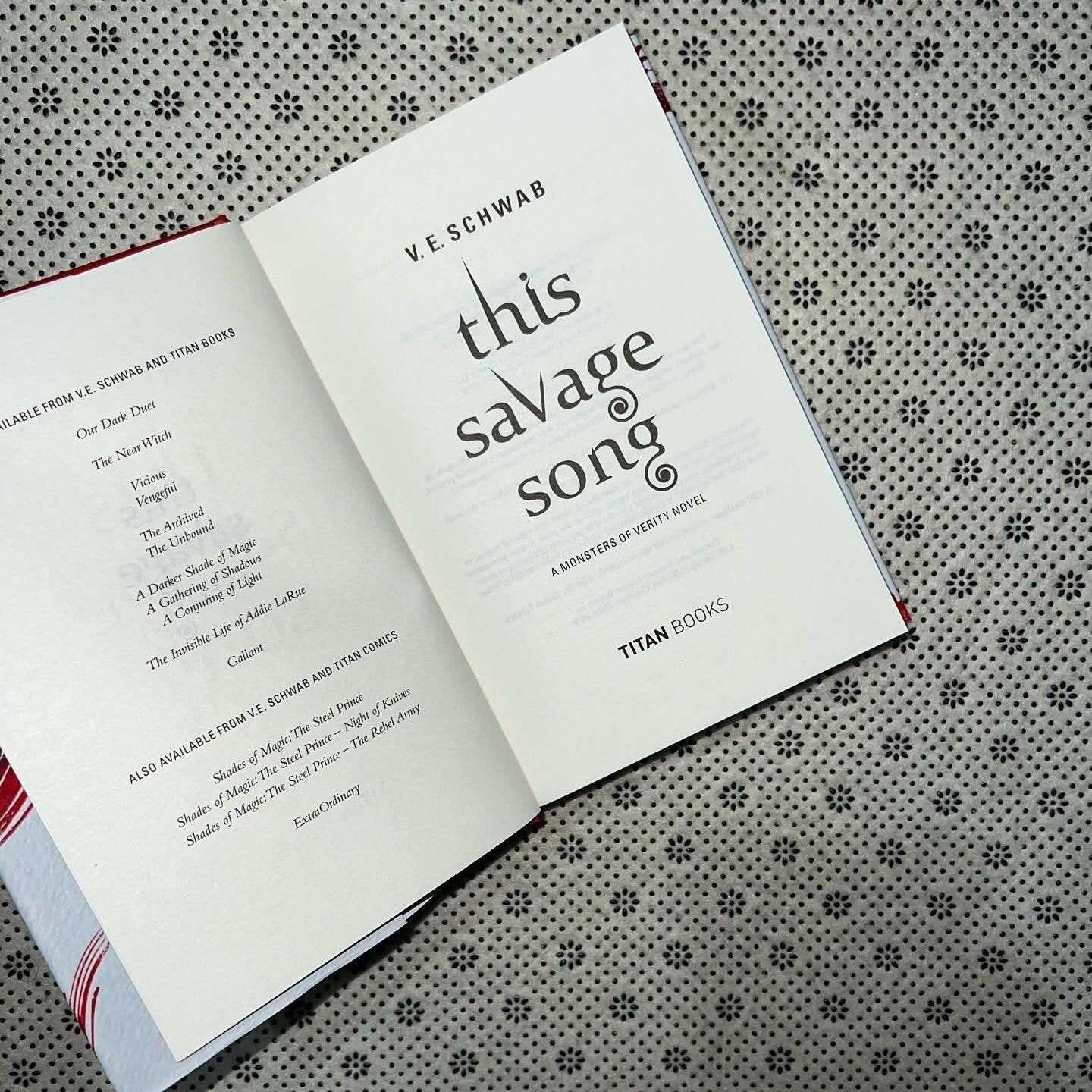 this savage song monsters of verity book 1 collectors edition by v e schwab