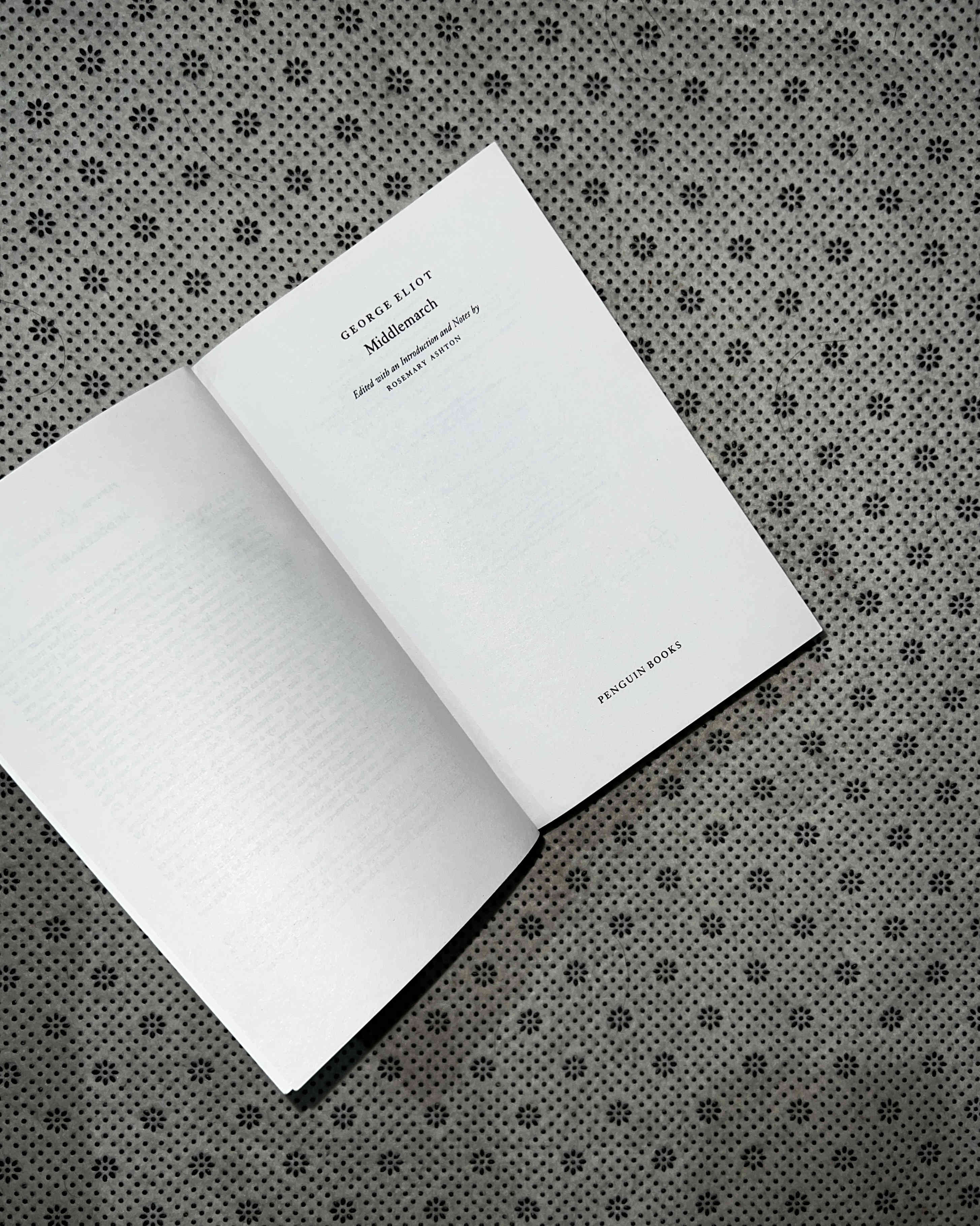 MIDDLEMARCH by George Eliot