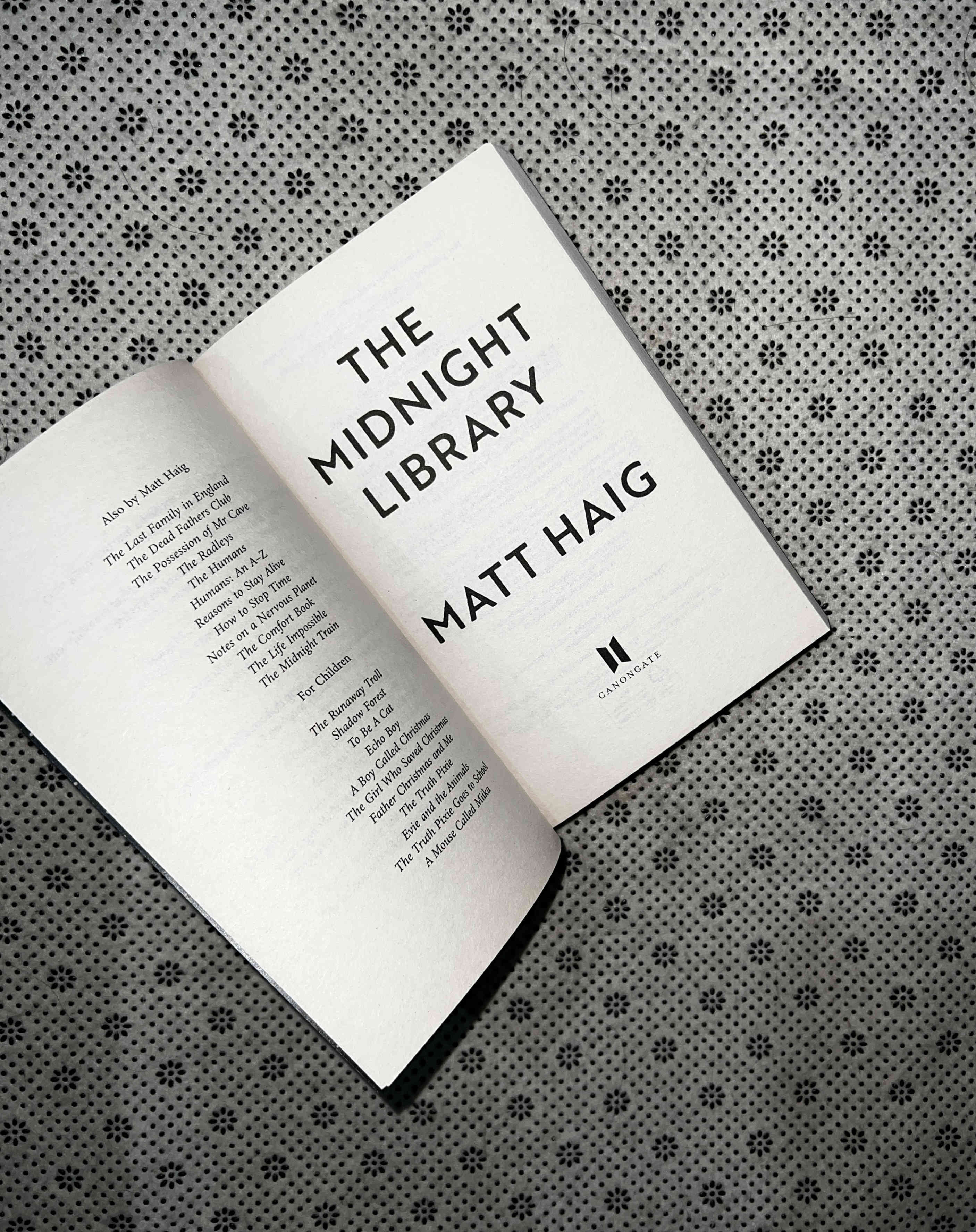 THE MIDNIGHT LIBRARY by Matt Haig
