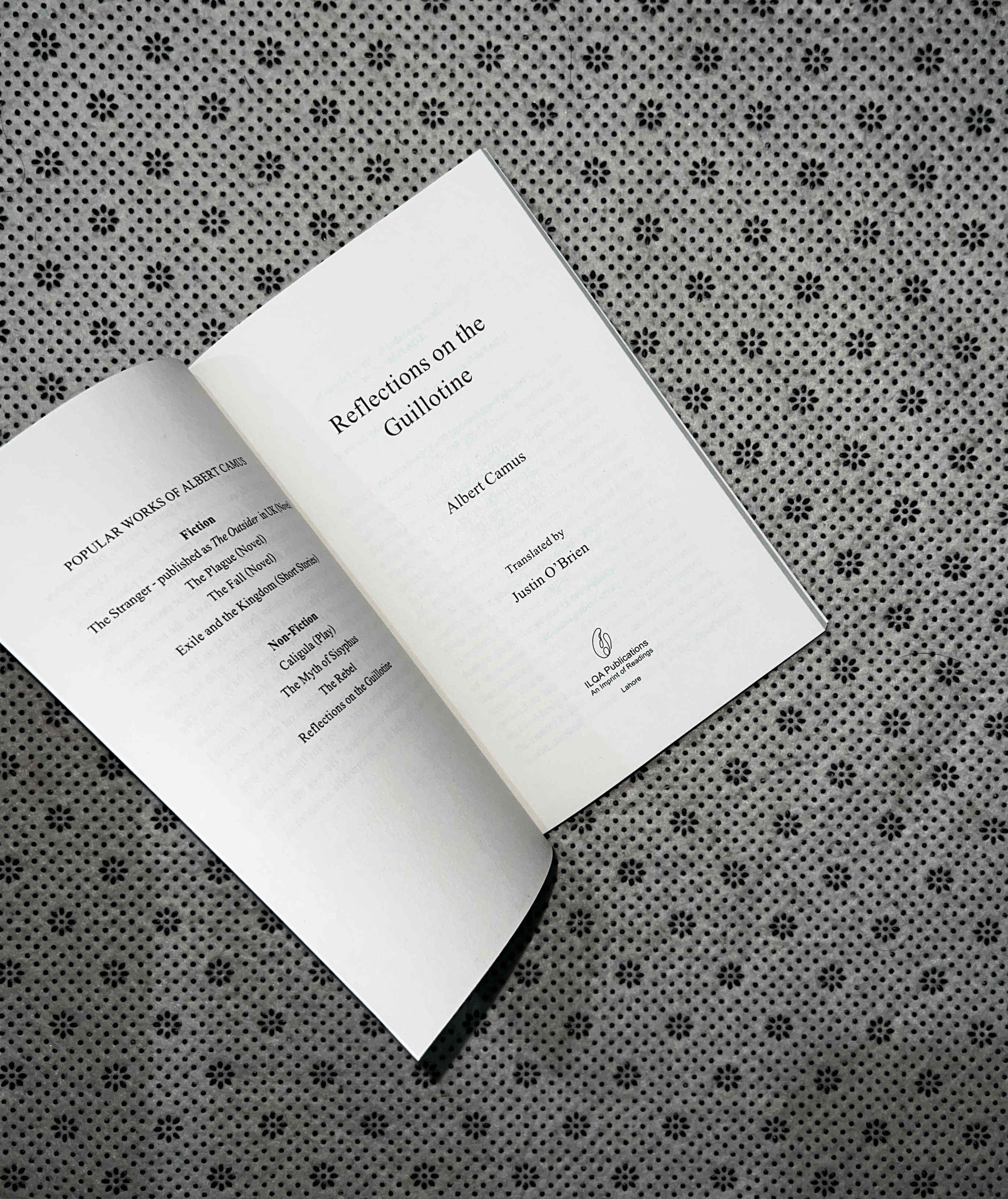 REFLECTIONS ON THE GUILLOTINE by Albert Camus
