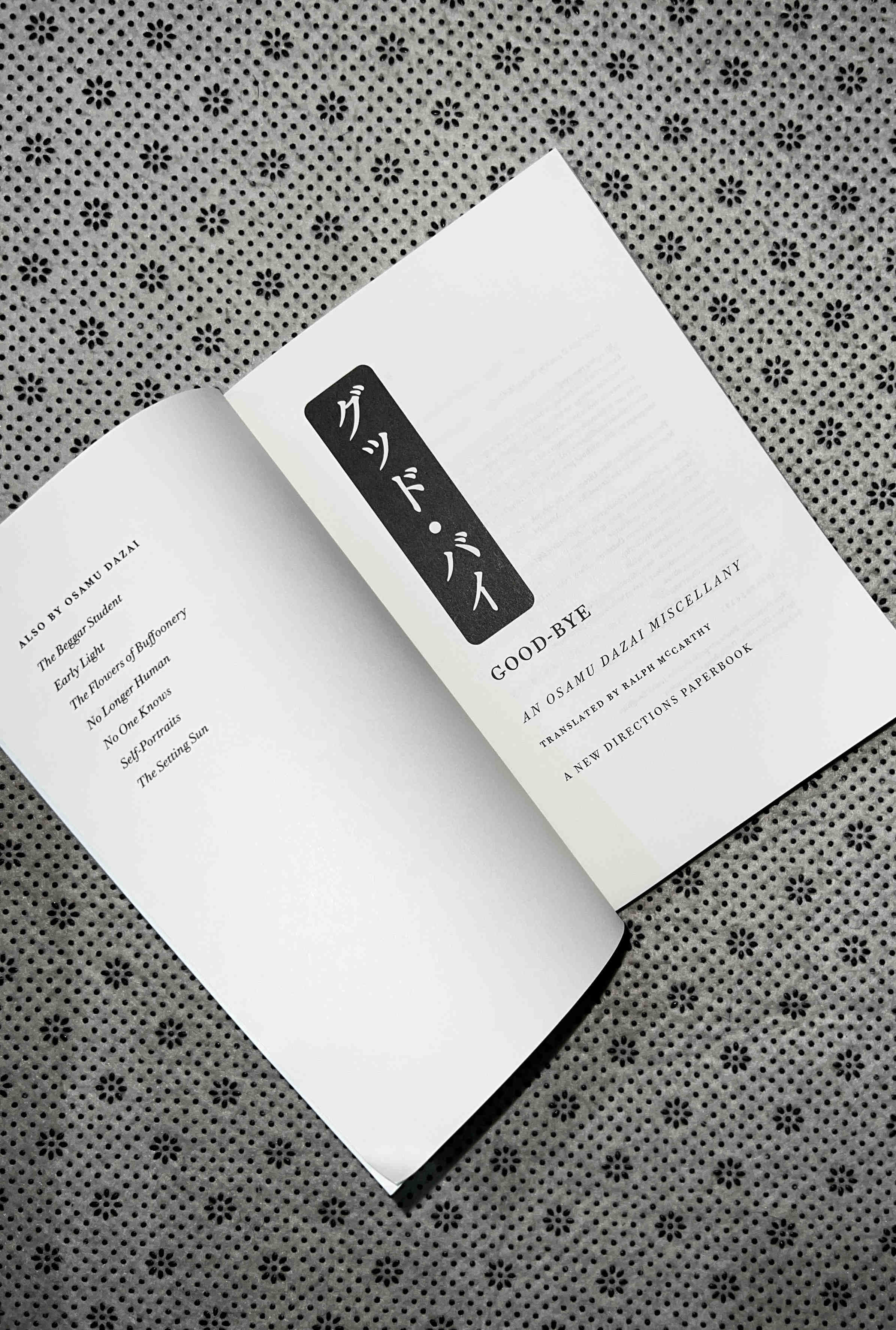 GOOD-BYE by Osamu Dazai