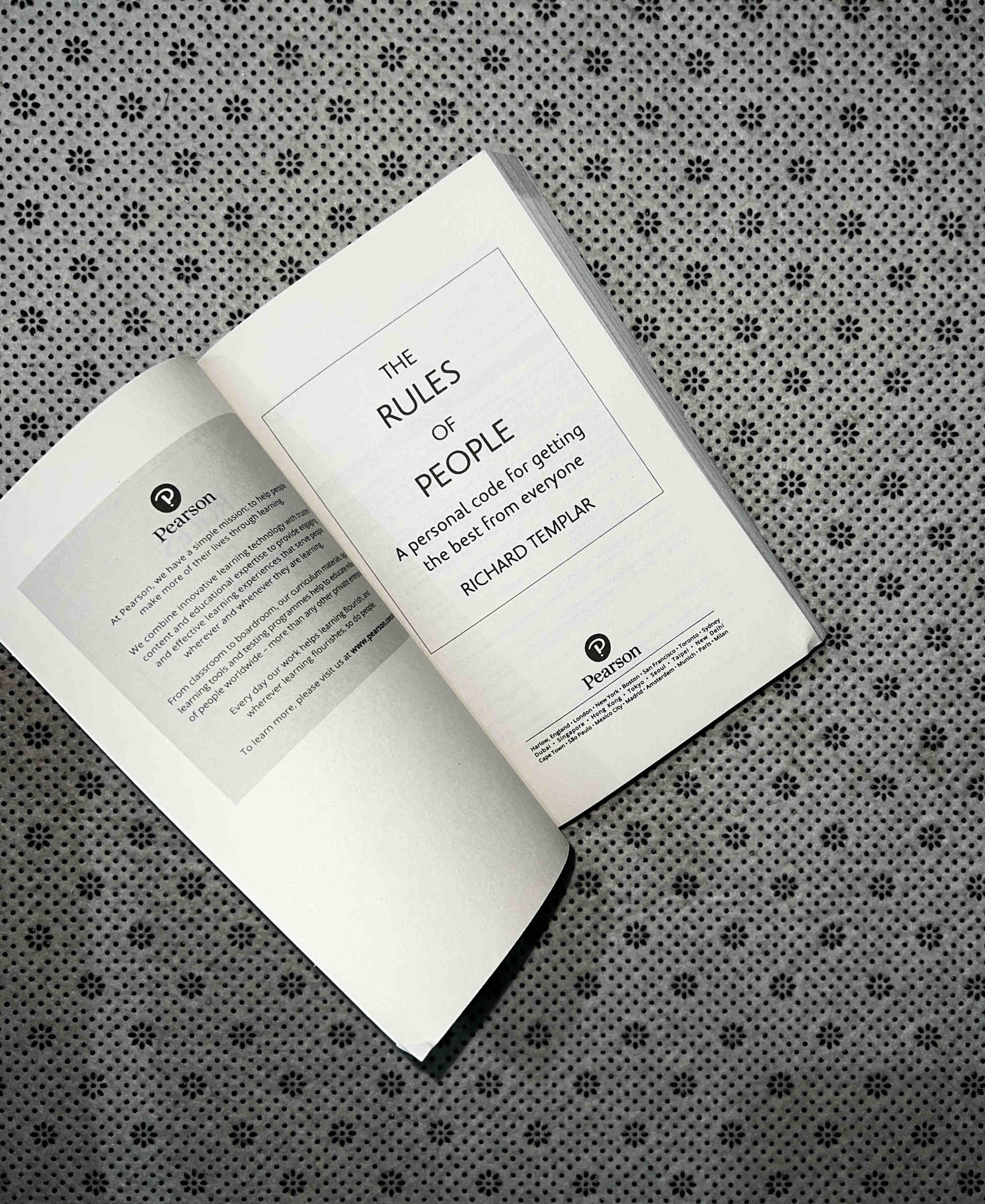 THE RULES OF PEOPLE: A Personal Code For Getting the Best From Everyone by Richard Templar
