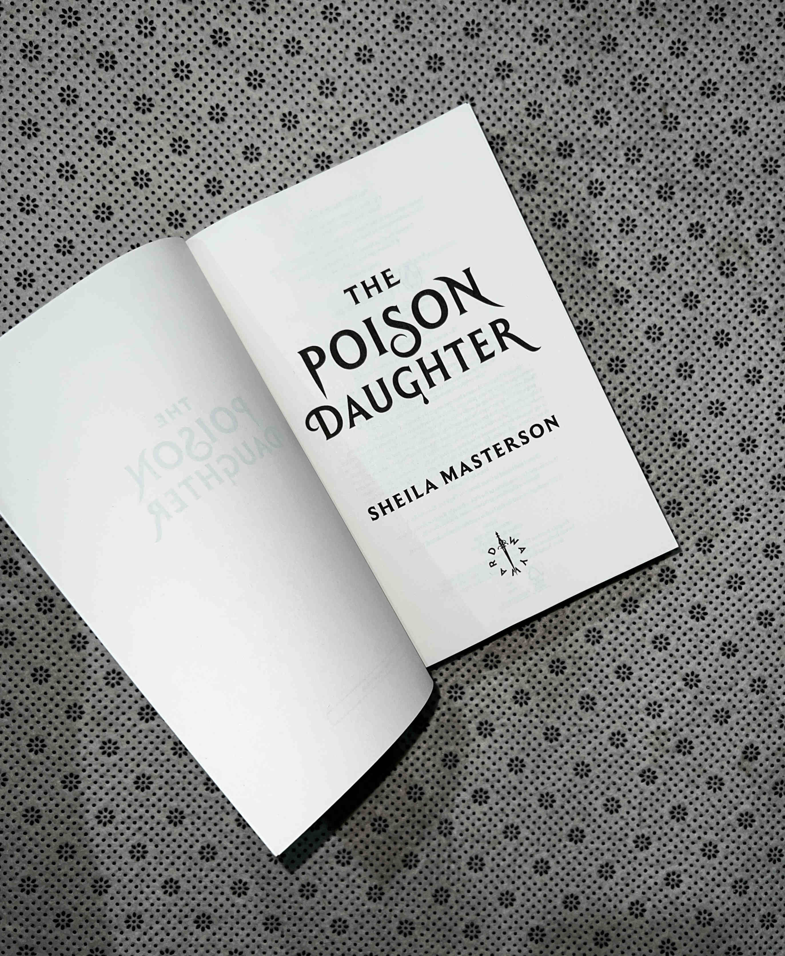 THE POISON DAUGHTER by Sheila Masterson