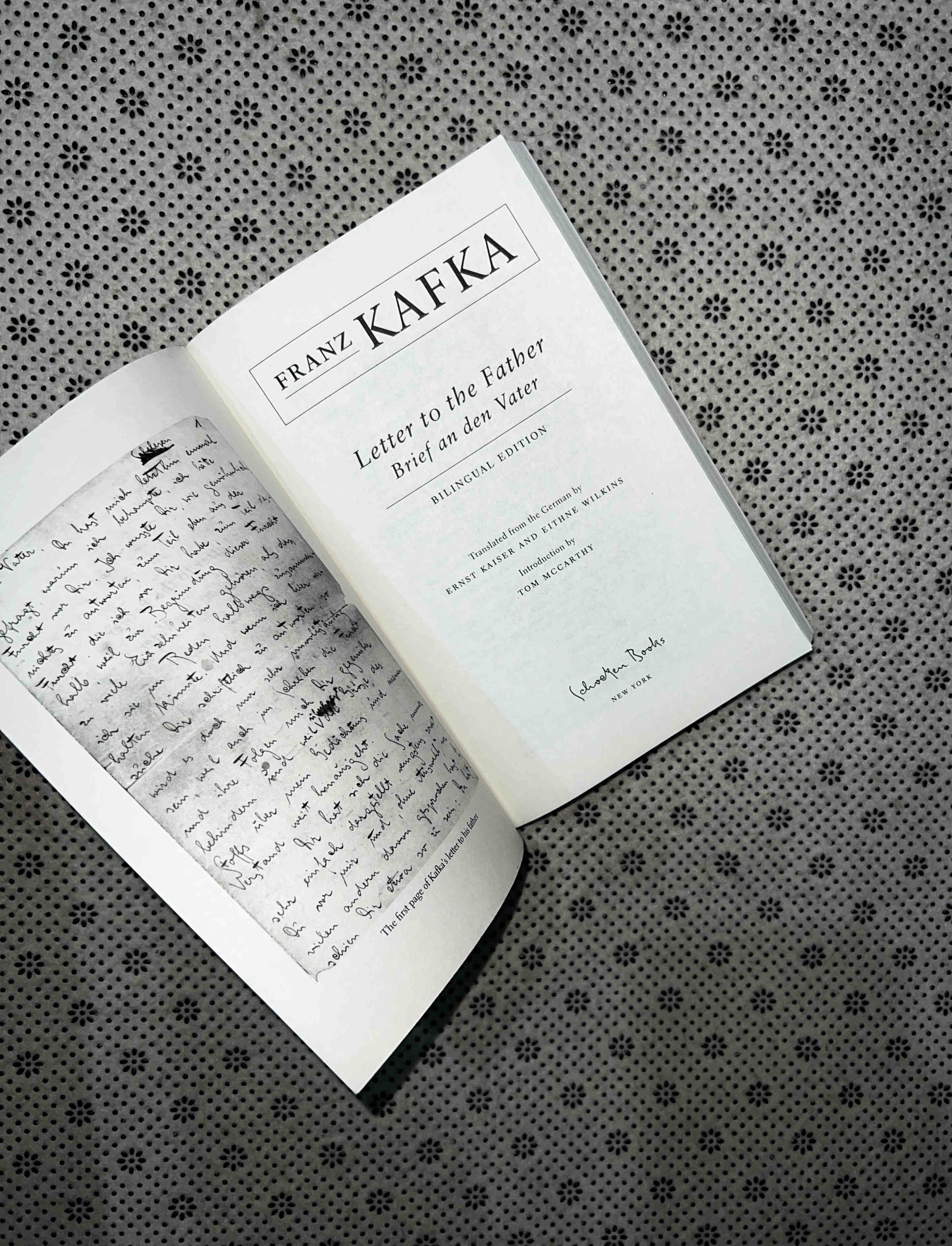 LETTER TO THE FATHER by Franz Kafka