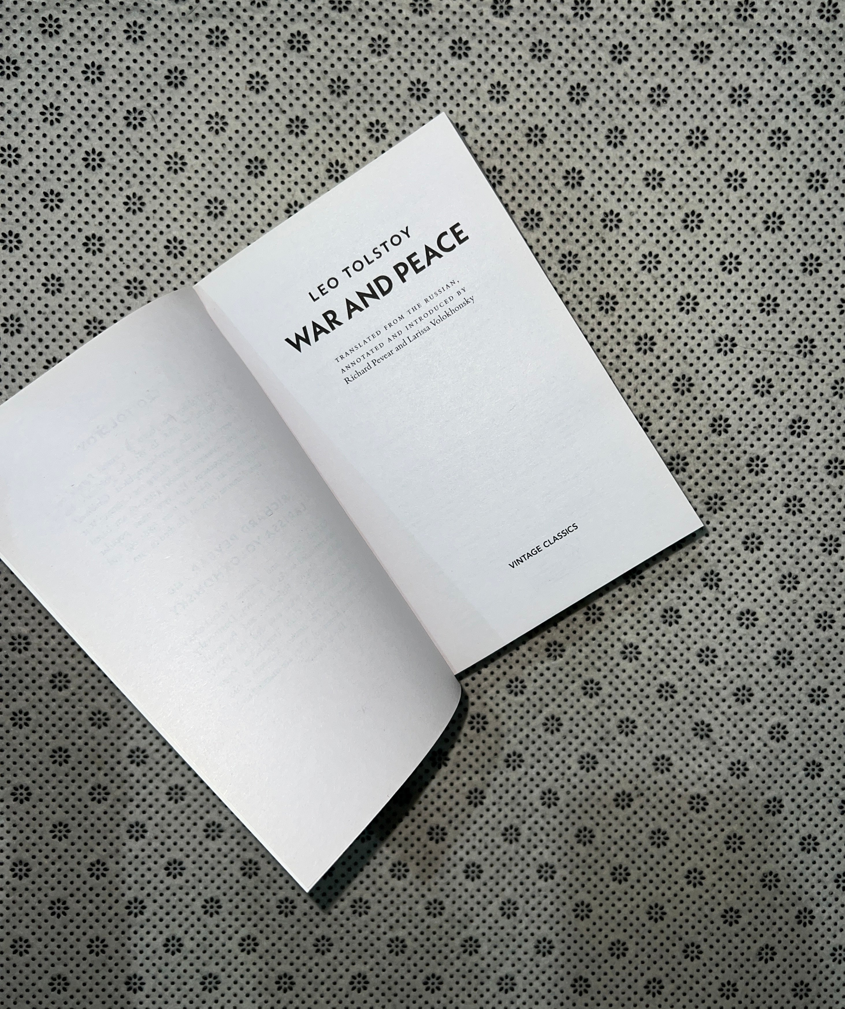 WAR AND PEACE by Leo Tolstoy