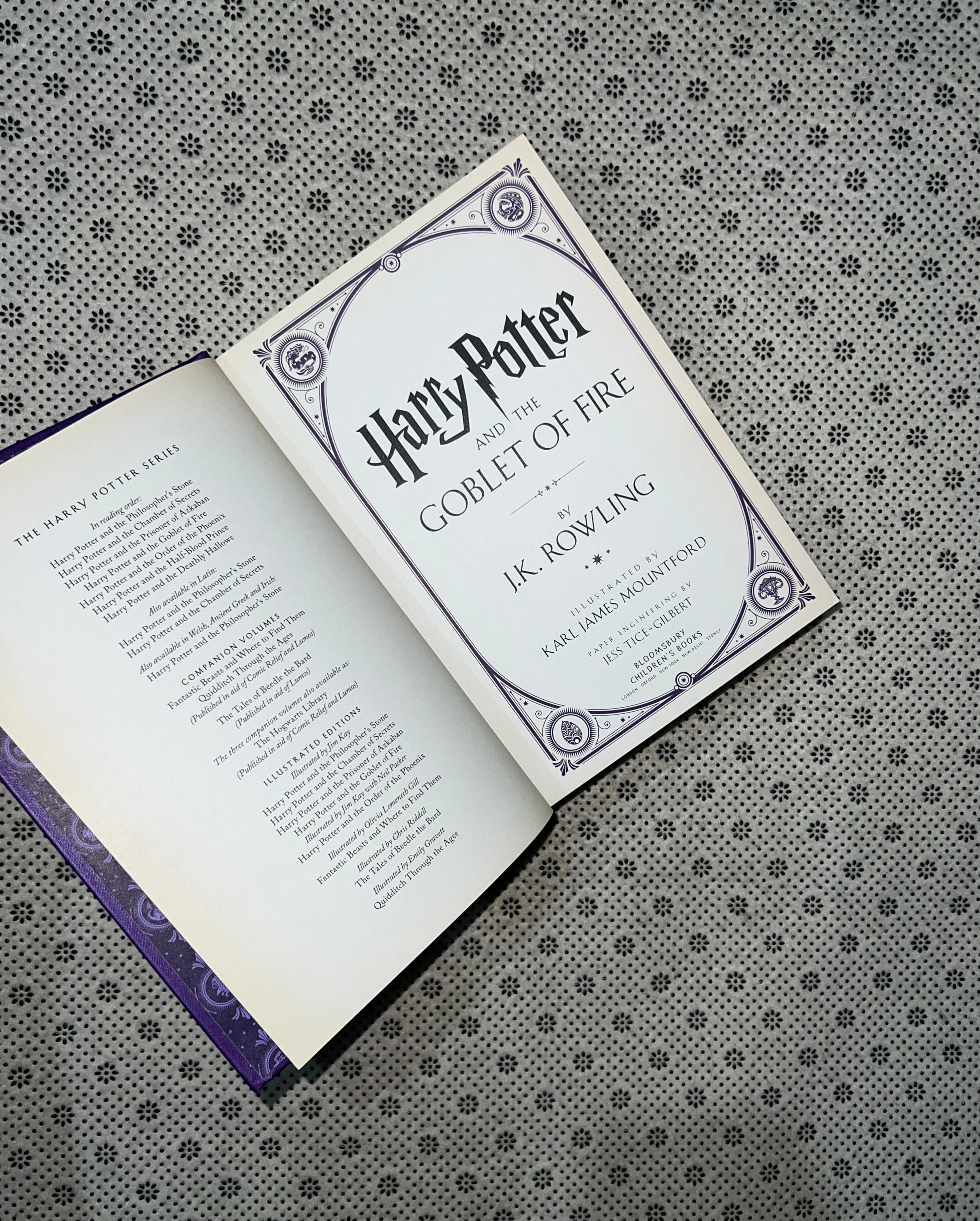 HARRY POTTER AND THE GOBLET OF FIRE (Book 4) by J.K. Rowling