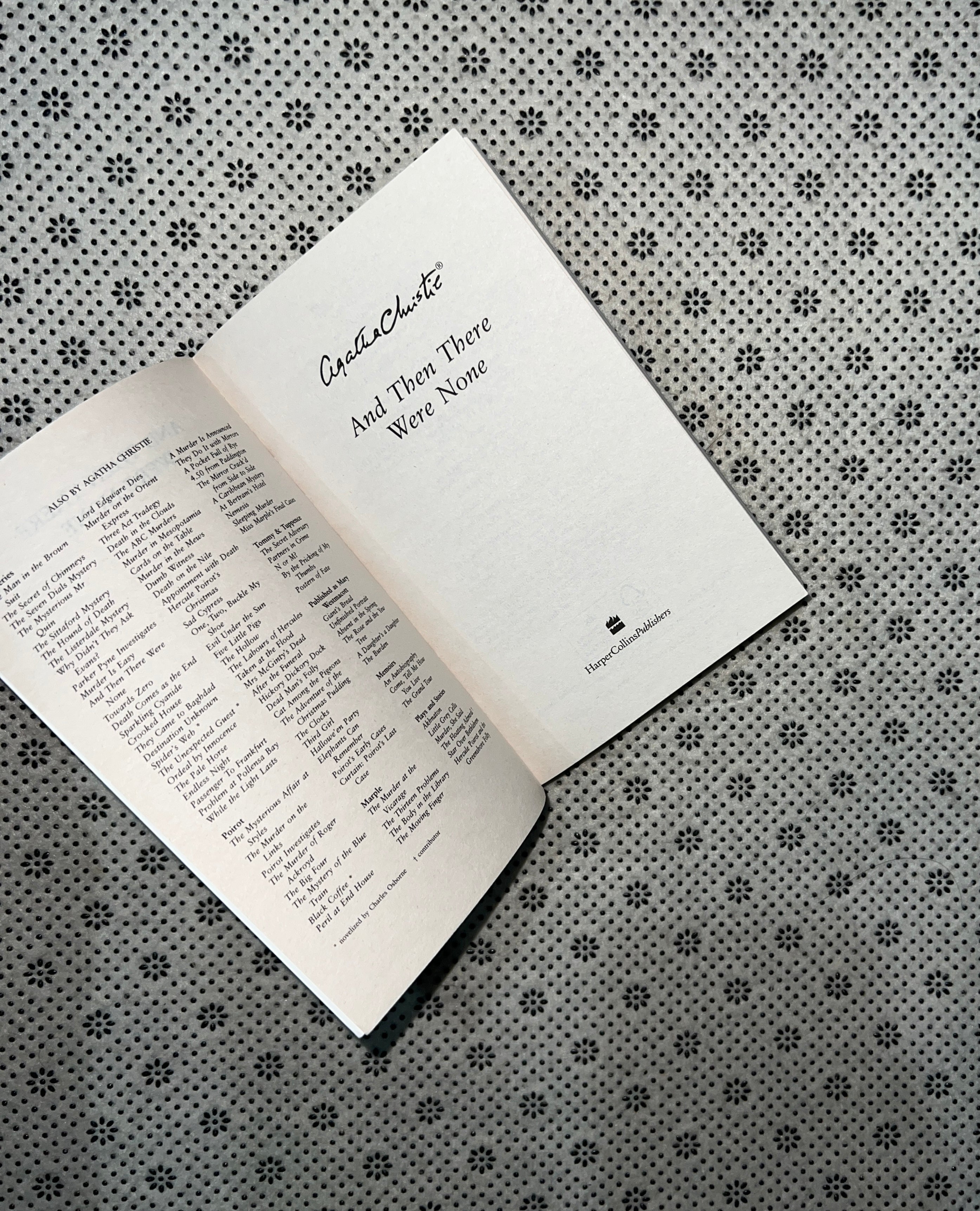 AND THEN THERE WERE NONE by Agatha Christie