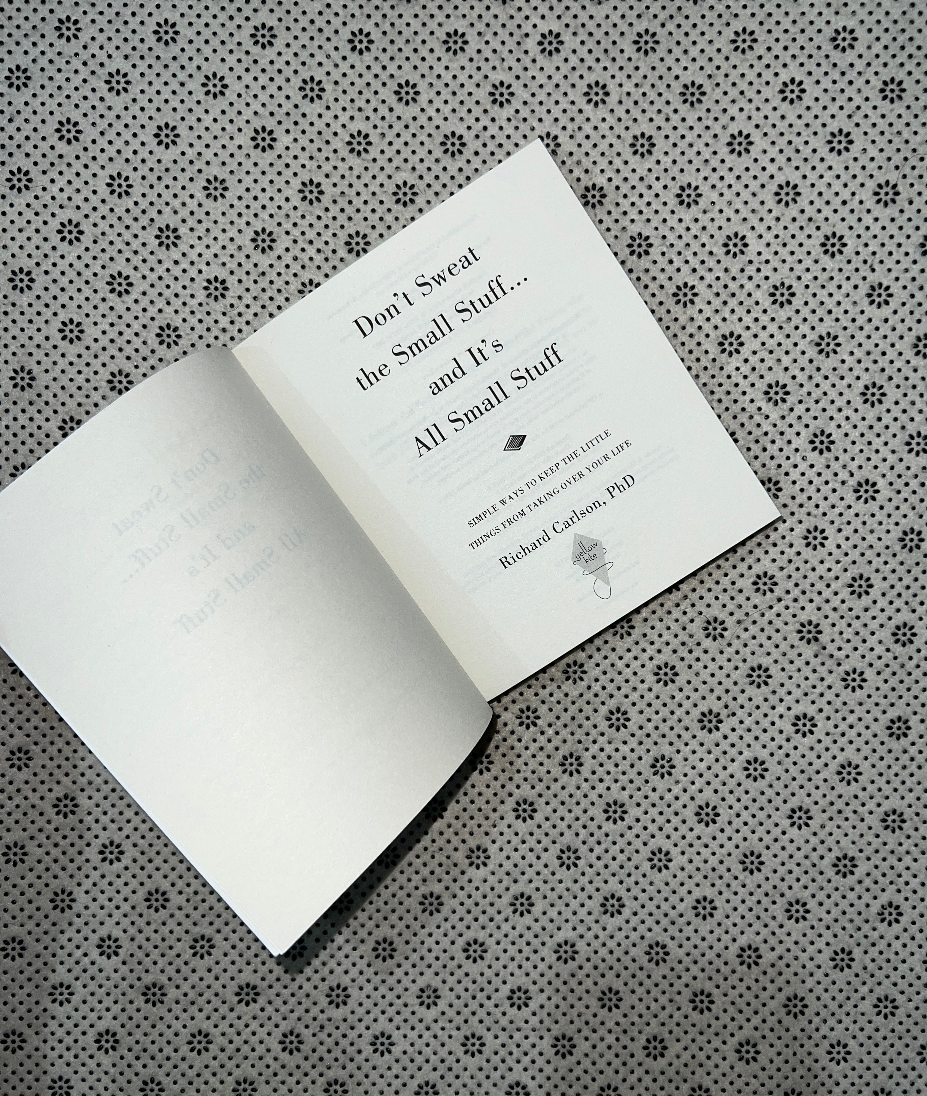 DON'T SWEAT THE SMALL STUFF by Richard Carlson