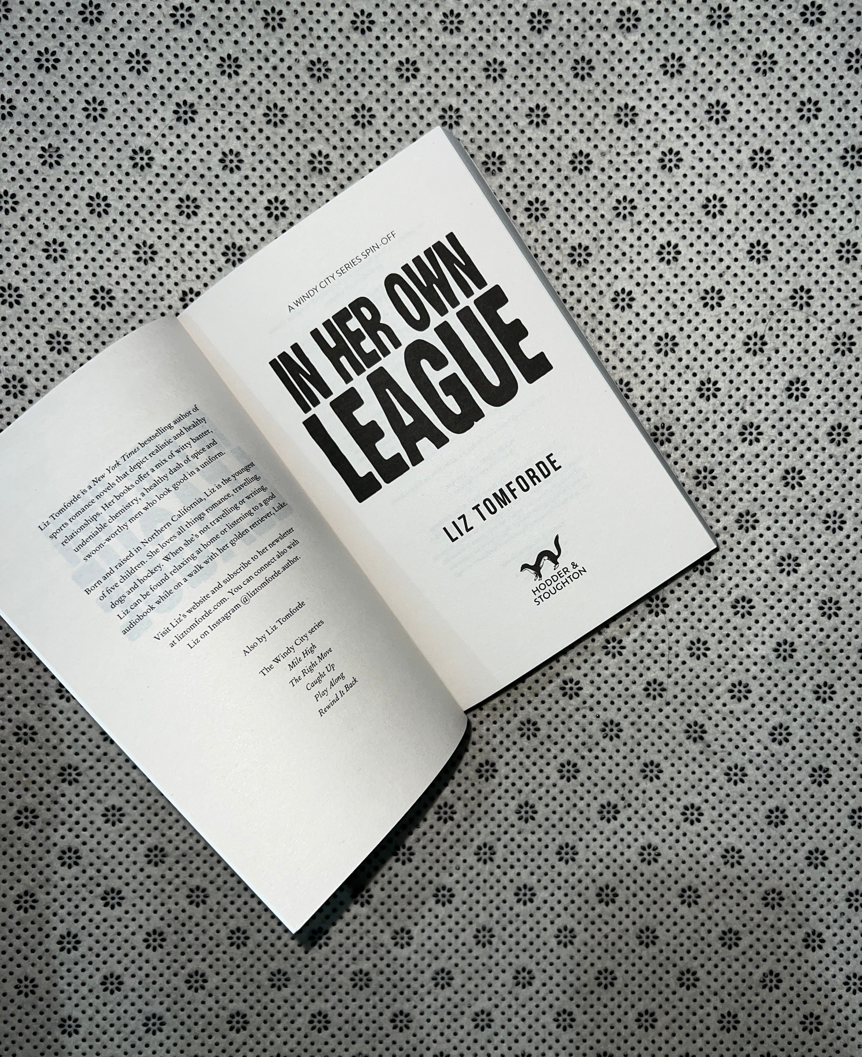 IN HER OWN LEAGUE by Liz Tomforde