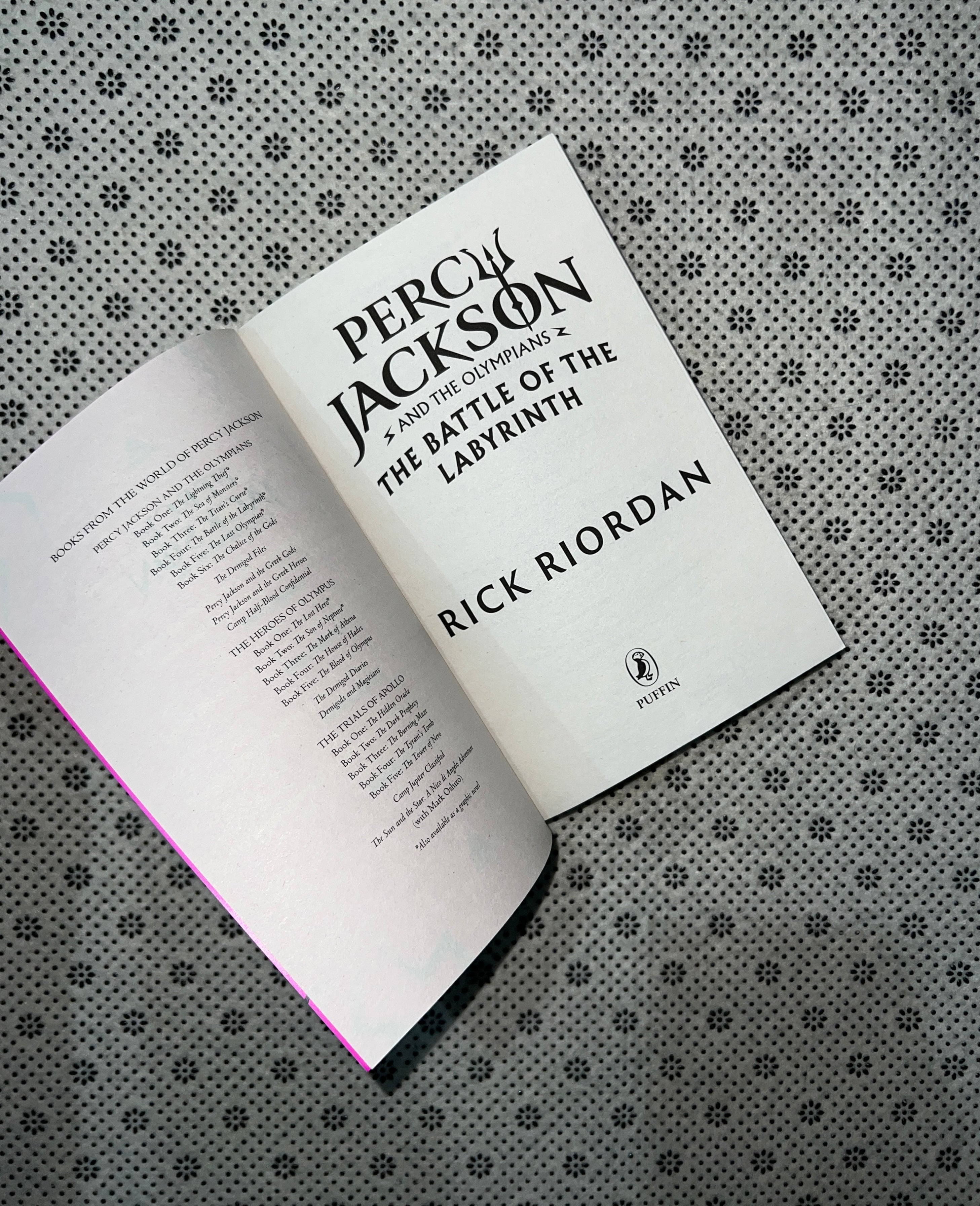 THE BATTLE OF THE LABYRINTH: Percy Jackson and the Olympians (Book 4) by Rick Riordan
