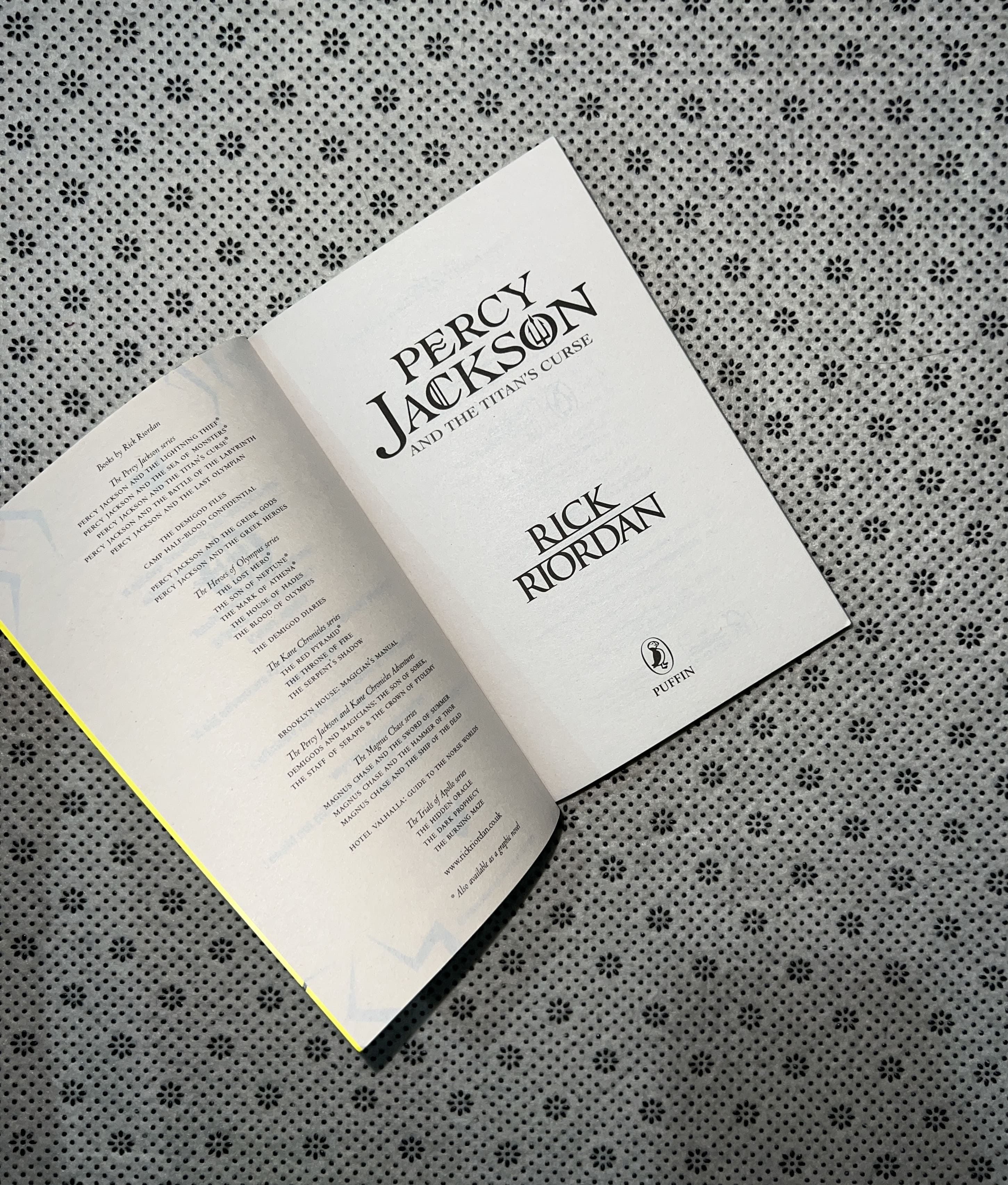 THE TITAN’S CURSE: Percy Jackson and the Olympians Series (Book 3) by Rick Riordan