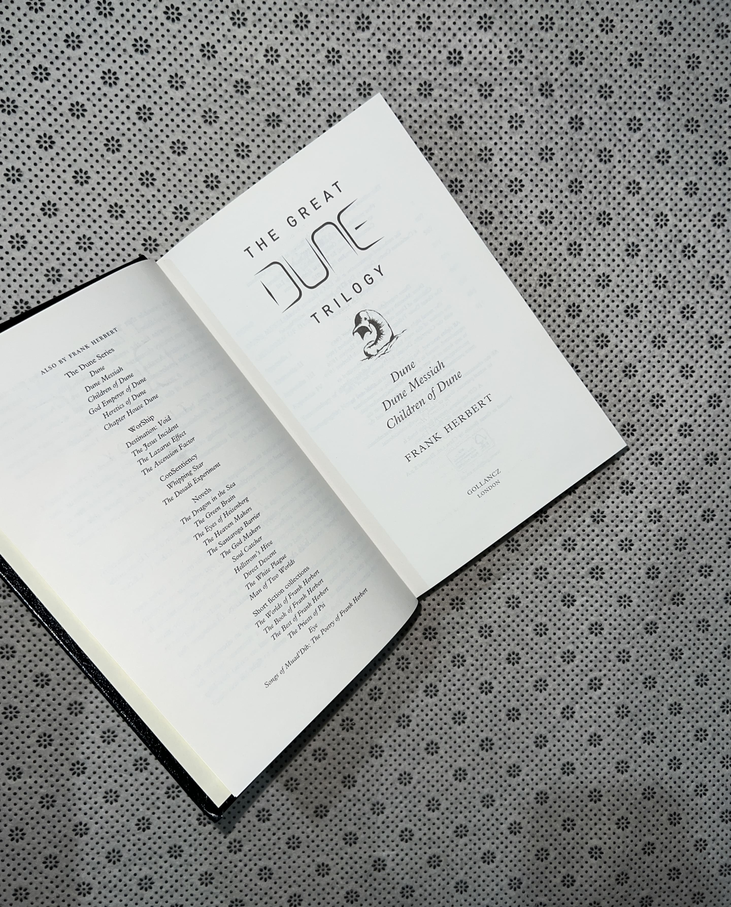 THE GREAT DUNE TRILOGY by Frank Herbert