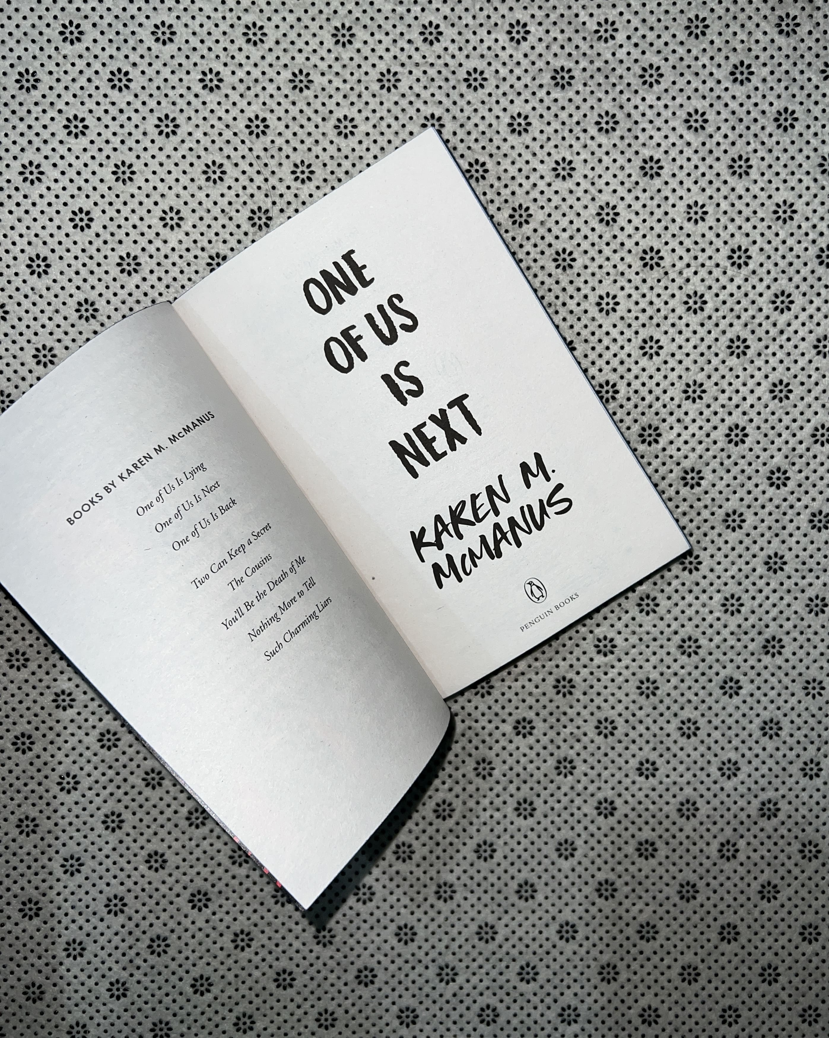 ONE OF US IS NEXT: One Of Us Is Lying (Book 2) by Karen M. McManus