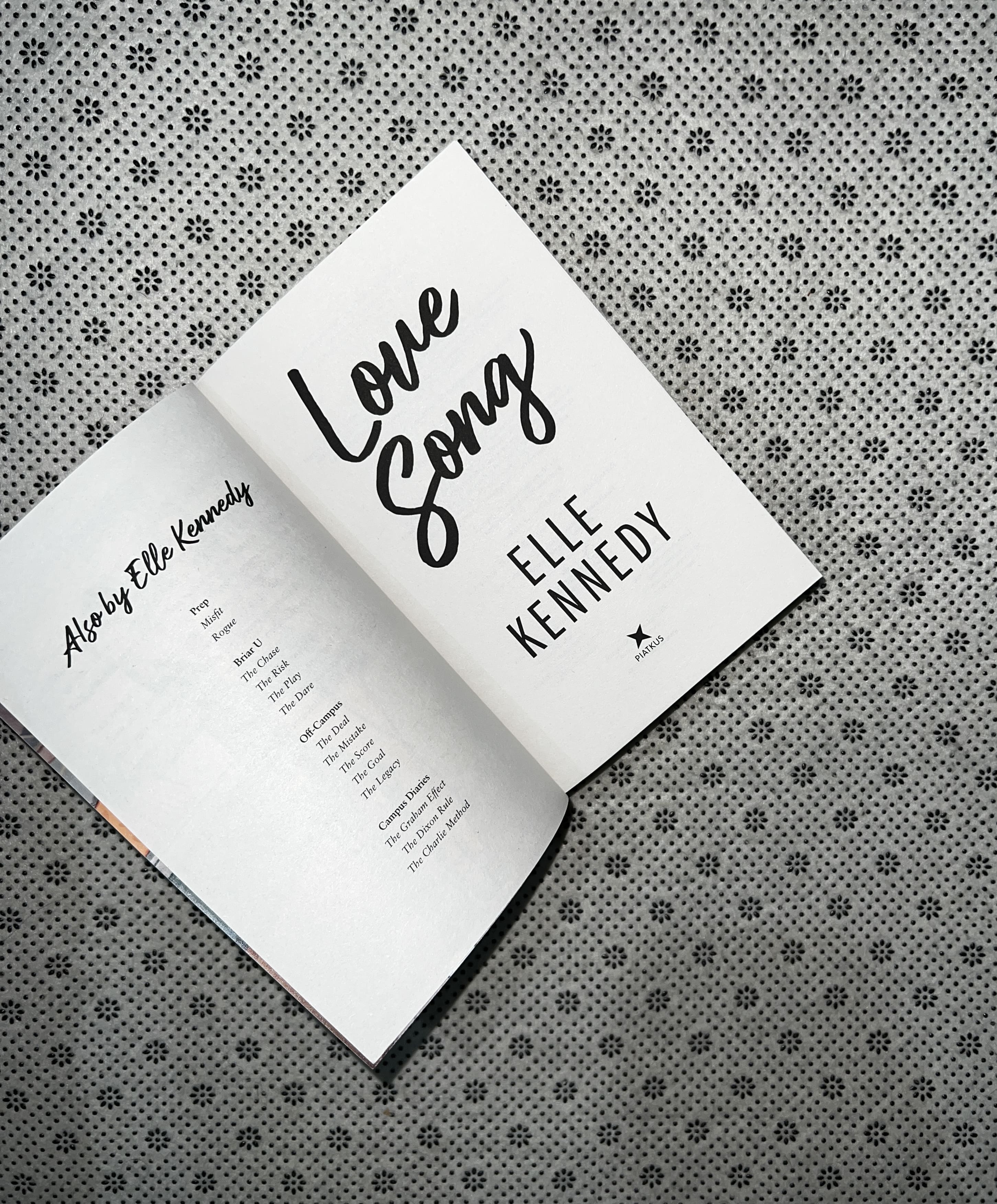 LOVE SONG by Elle Kennedy