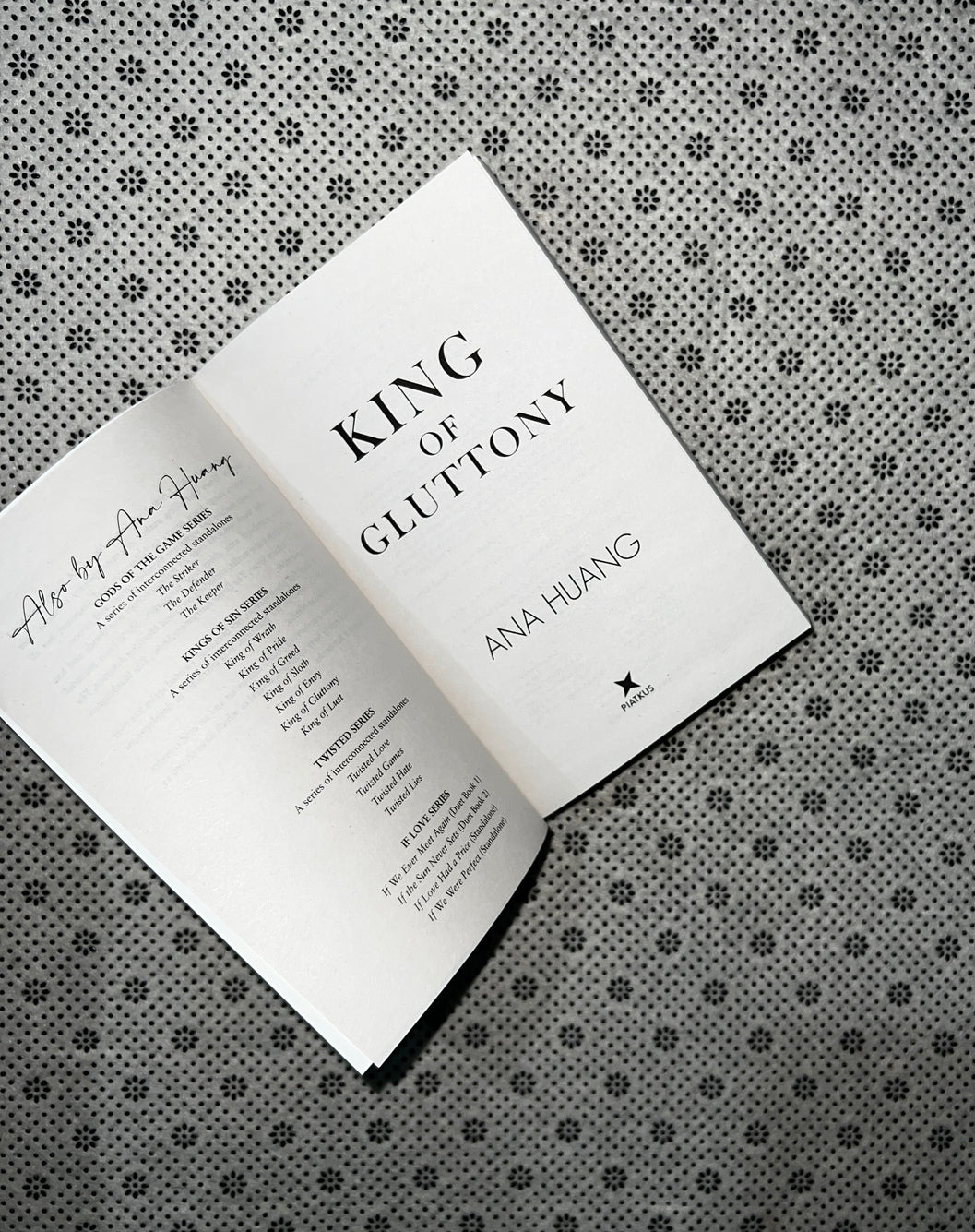 KING OF GLUTTONY: Kings Of Sin (Book 6) by Ana Huang