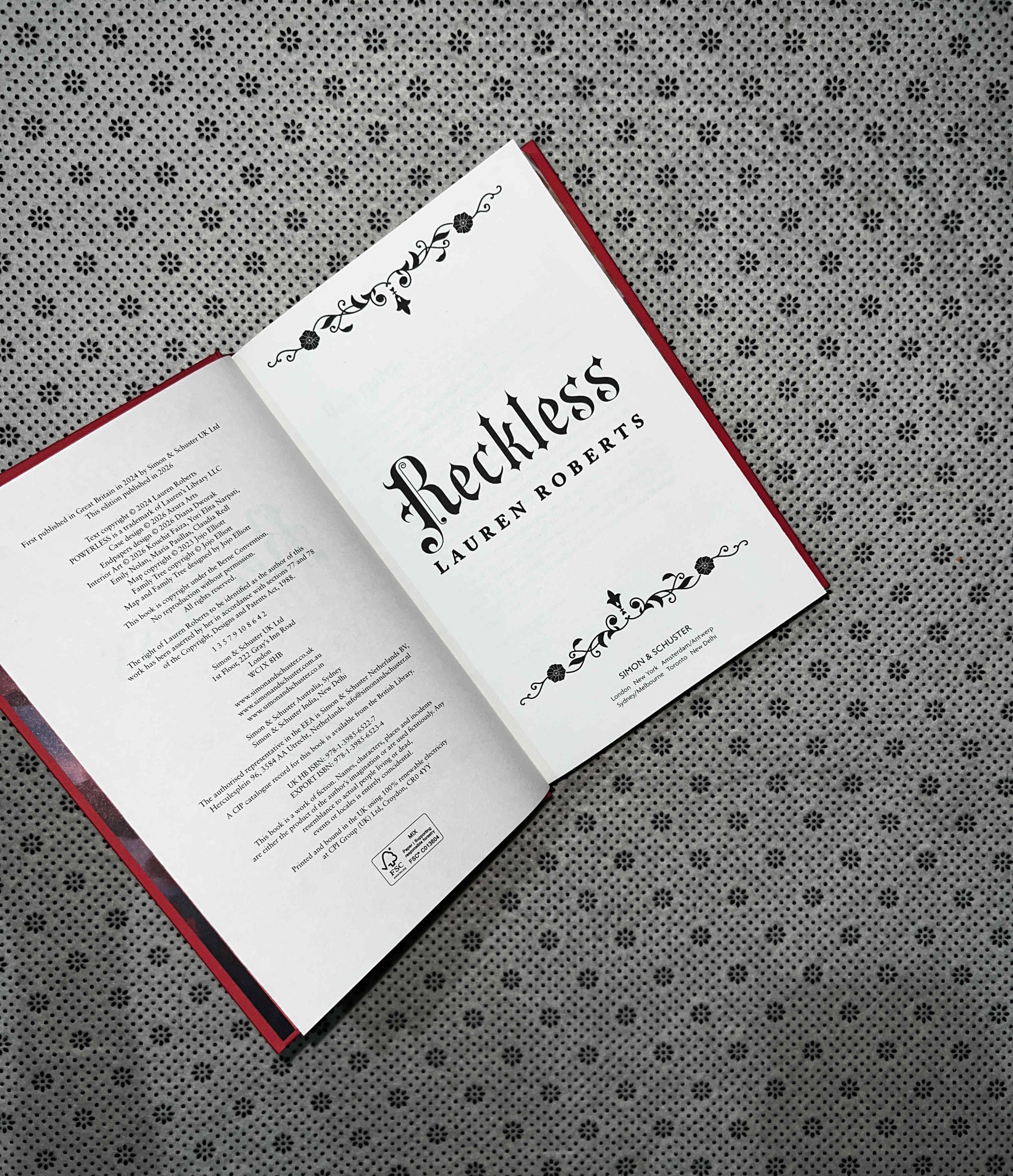 RECKLESS: the Powerless Trilogy (Book 2) (Ultra-Deluxe Edition) by Lauren Roberts