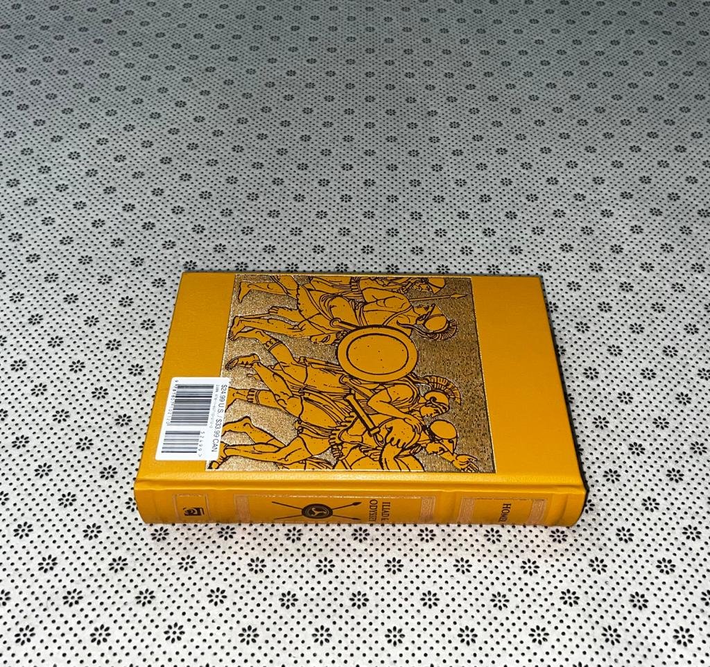 iliad and odyssey leather bound edition by homer