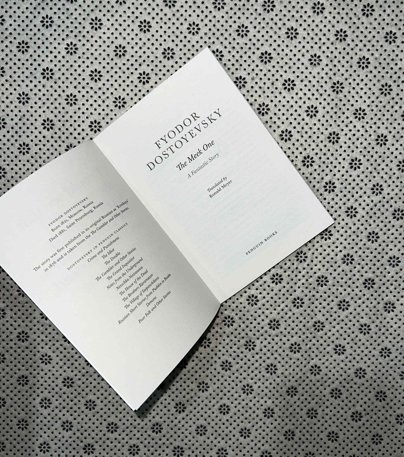the meek one little black classics 44 translation by fyodor dostoyevsky