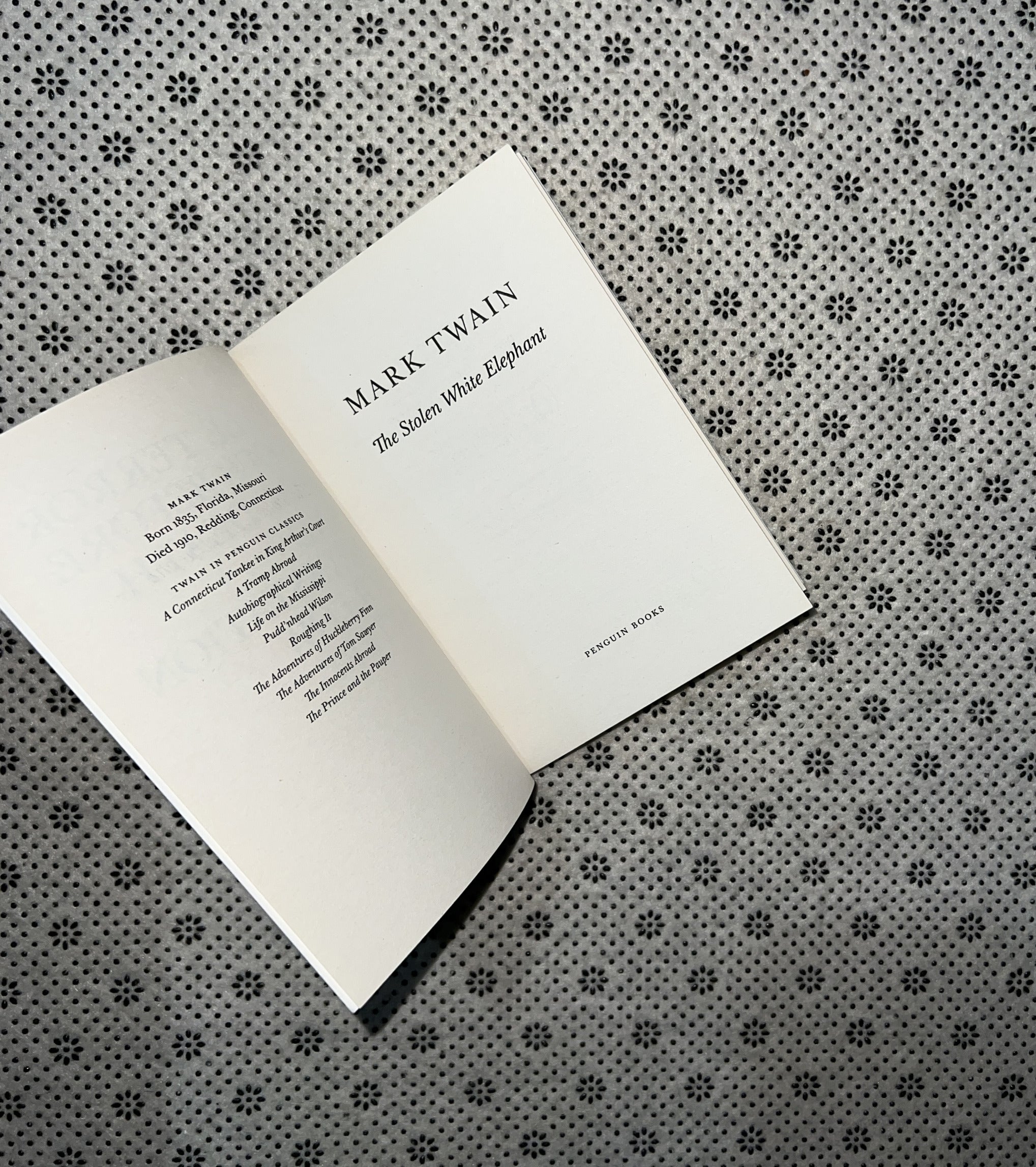 THE STOLEN WHITE ELEPHANT by Mark Twain