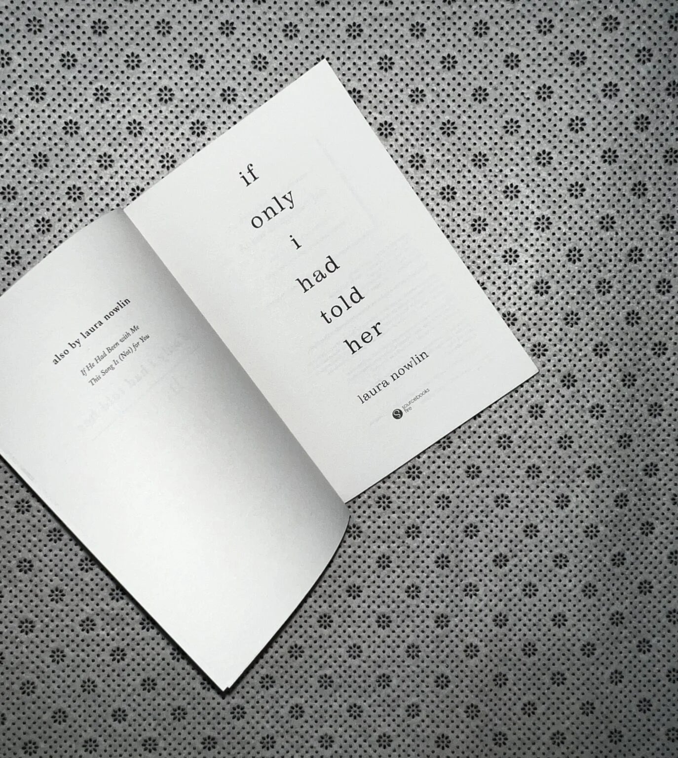 if only i had told her by laura nowlin