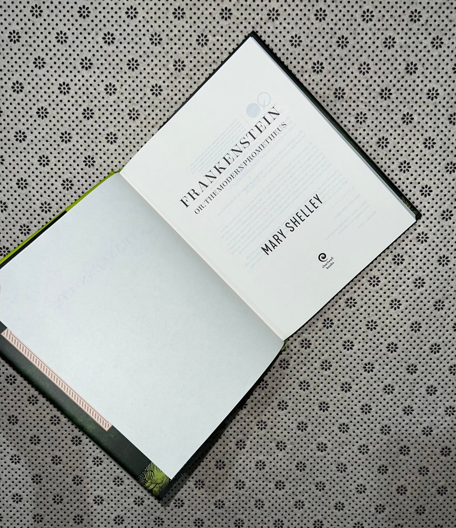 frankenstein chartwell classics by mary shelley
